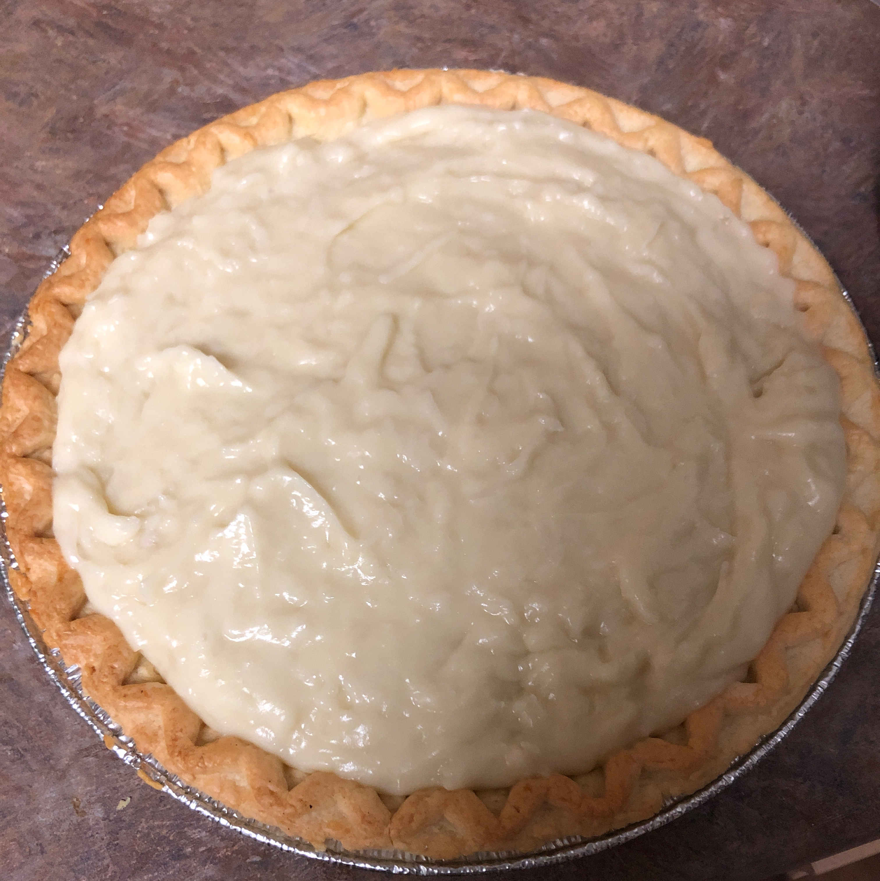 Mature cream pie