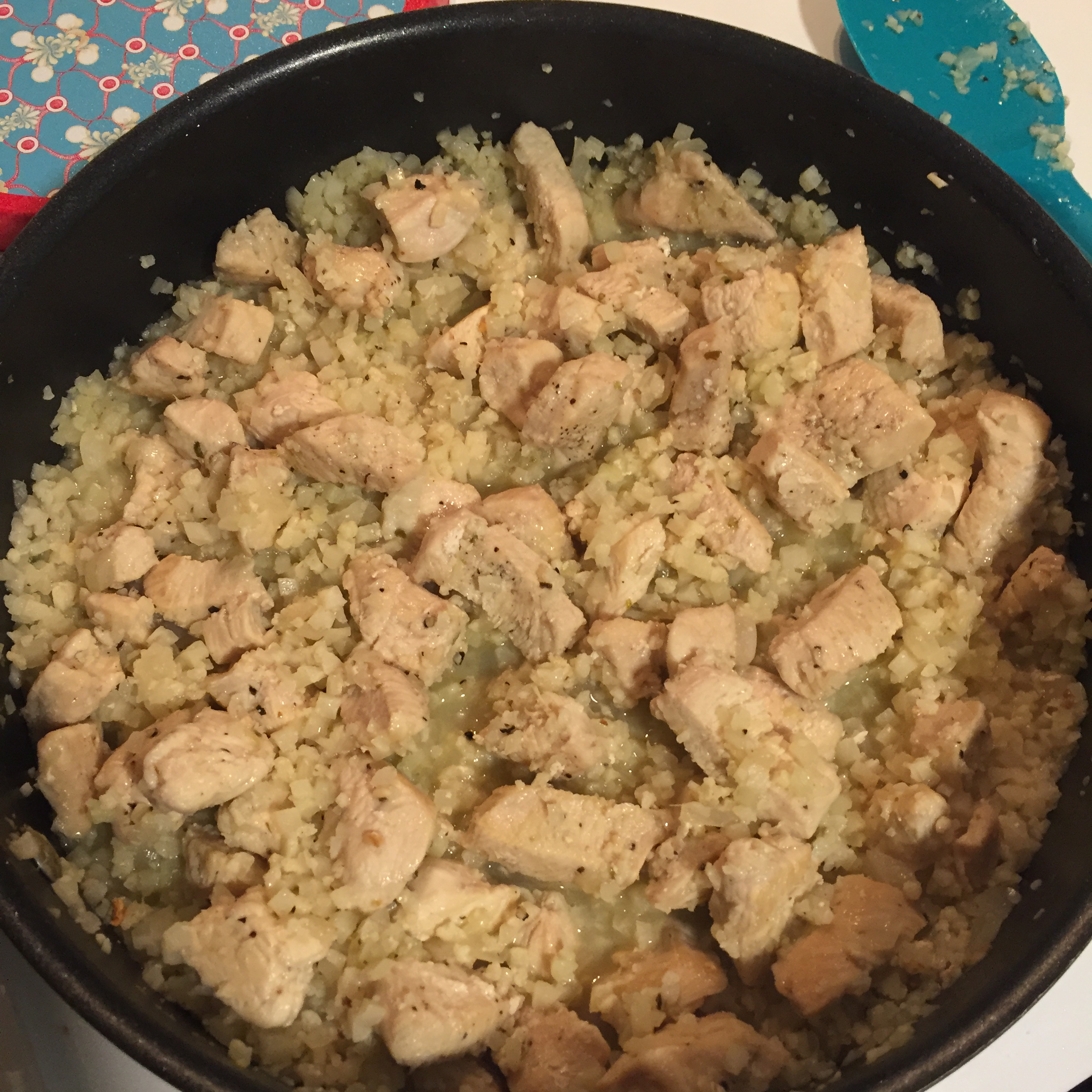 Easy Skillet Chicken & Riced Cauliflower Recipe - Allrecipes.com