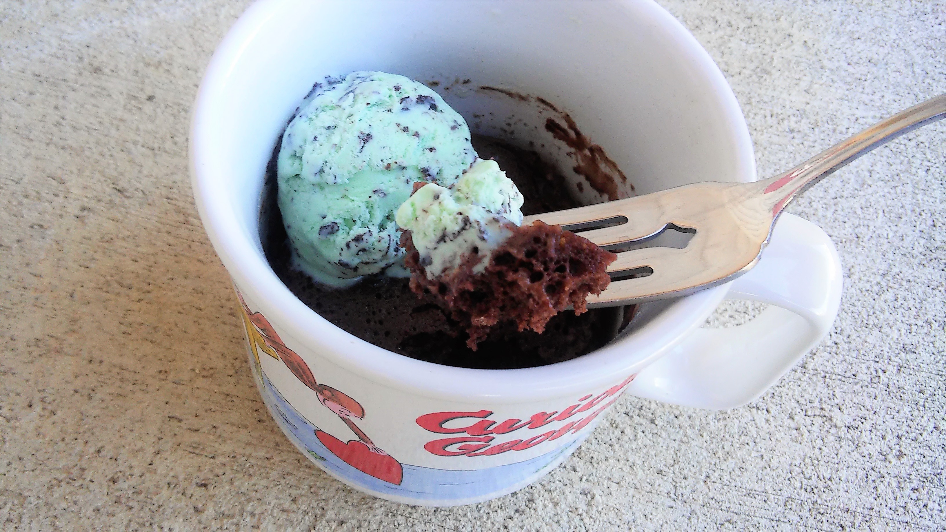 Chocolate Ice Cream Mug Cake_image