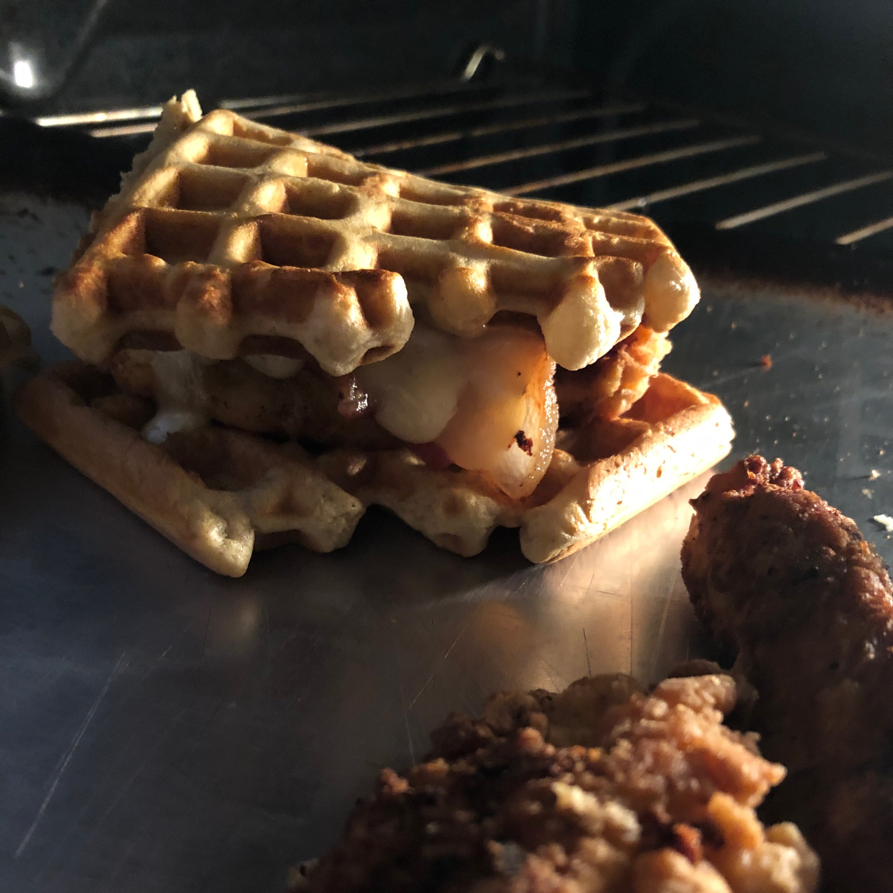 Chicken and Waffles. 