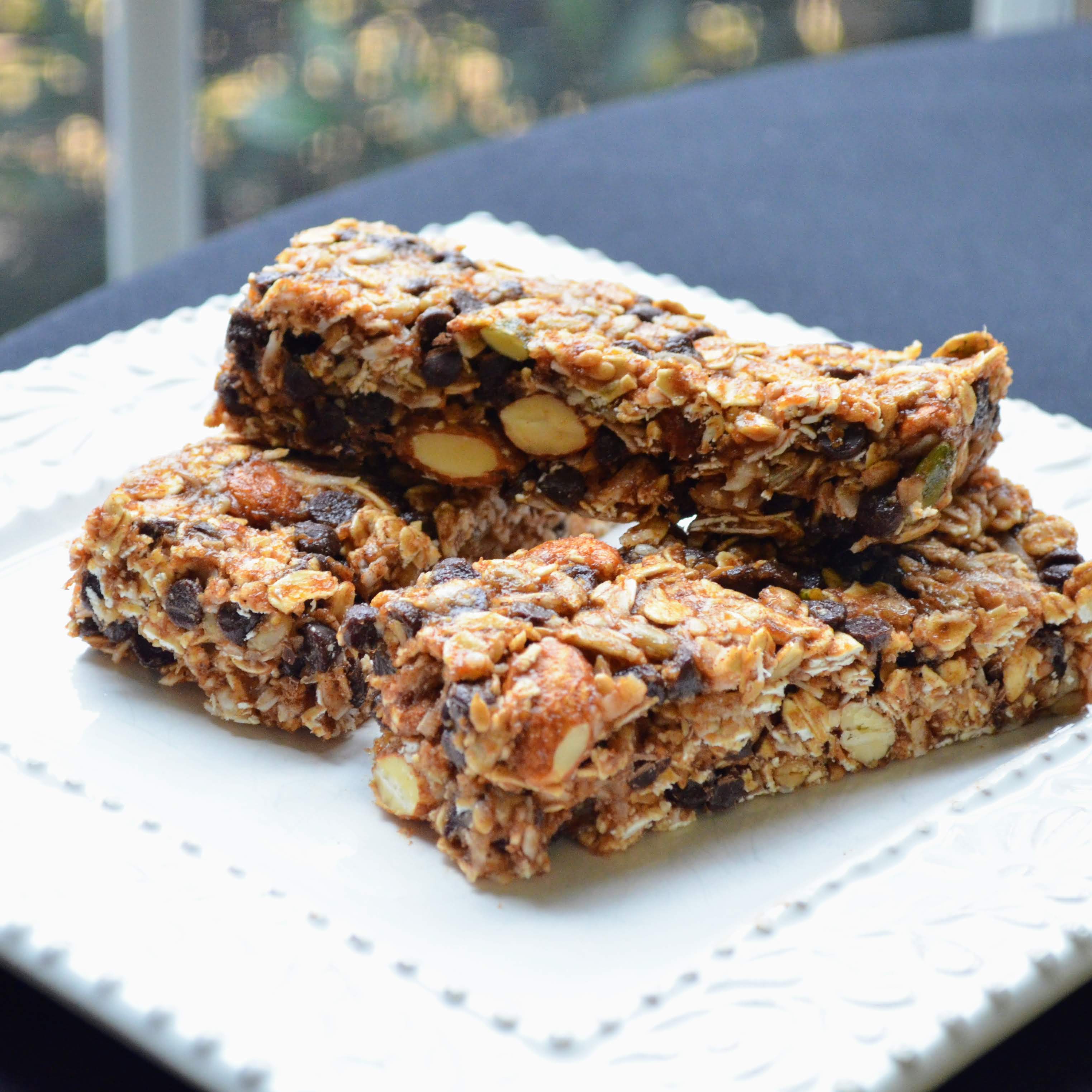 Chocolate Chip Coconut No-Bake Granola Bars image