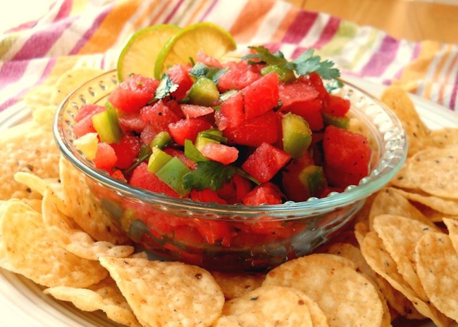 Watermelon Fire and Ice Salsa