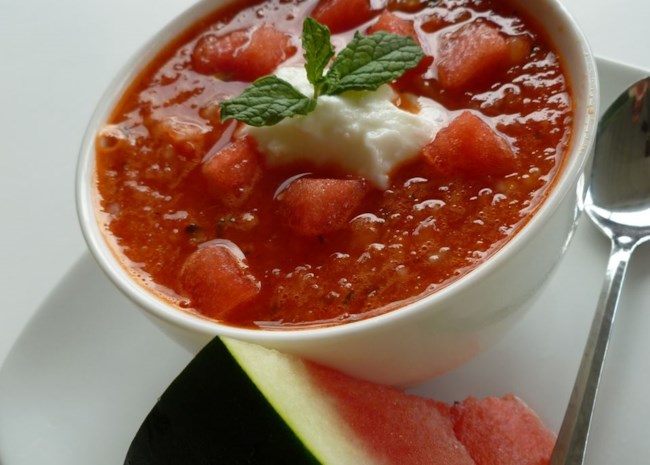 Julia's Watermelon Gazpacho