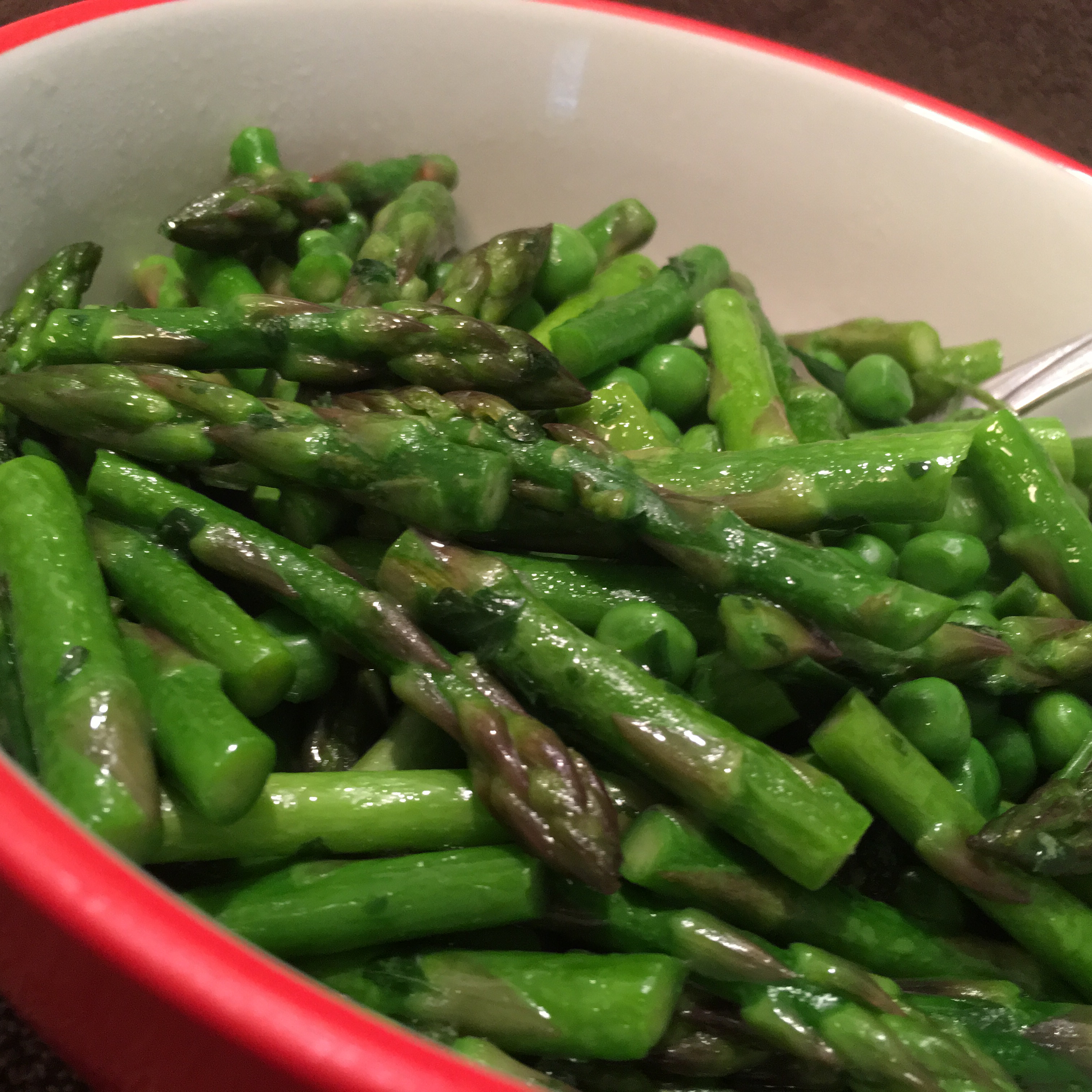 Green Peas and Asparagus image
