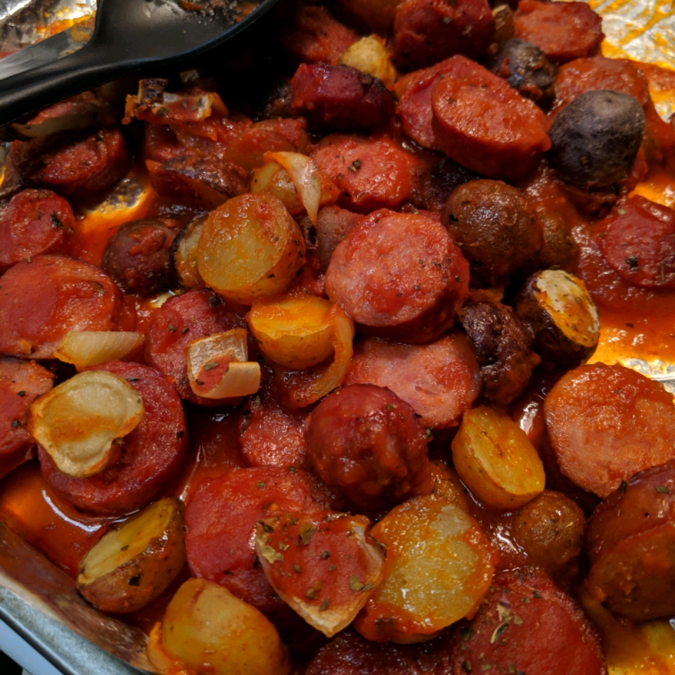 Baked Kielbasa and Potatoes in Sauce Recipe Allrecipes