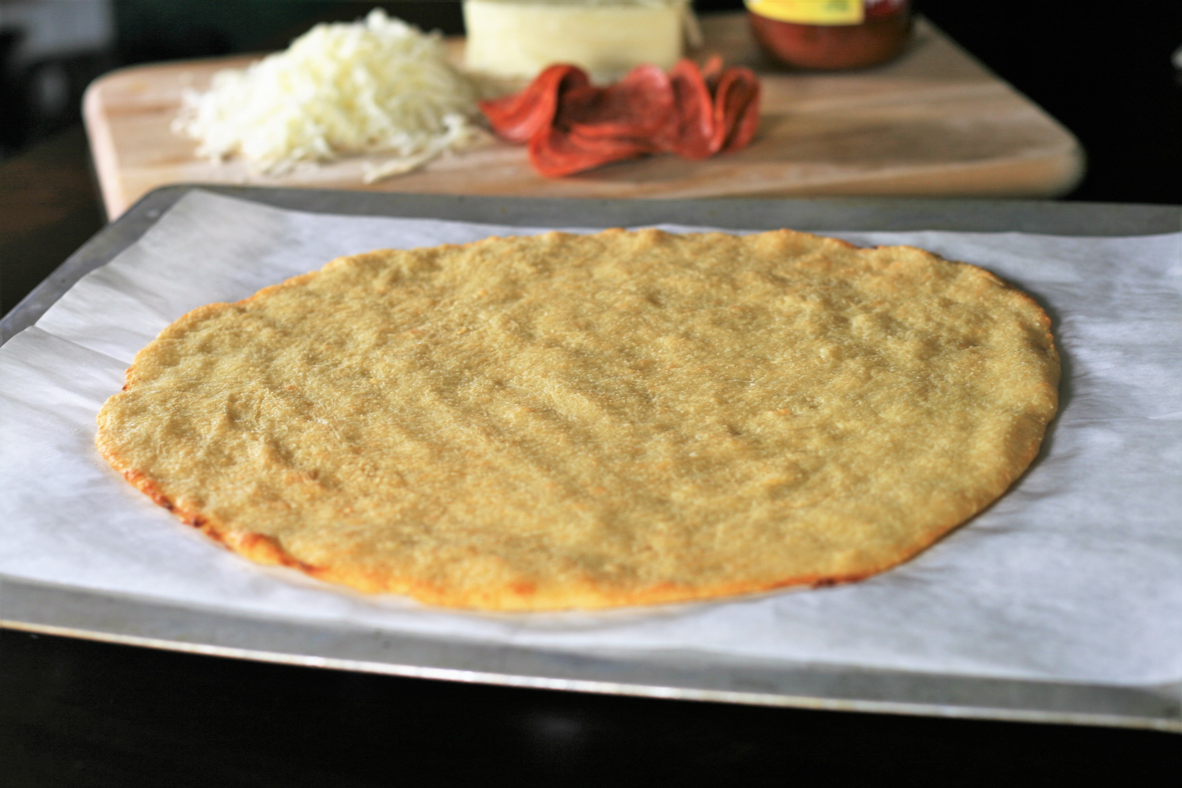 Thin-Crust Fathead Pizza Dough image