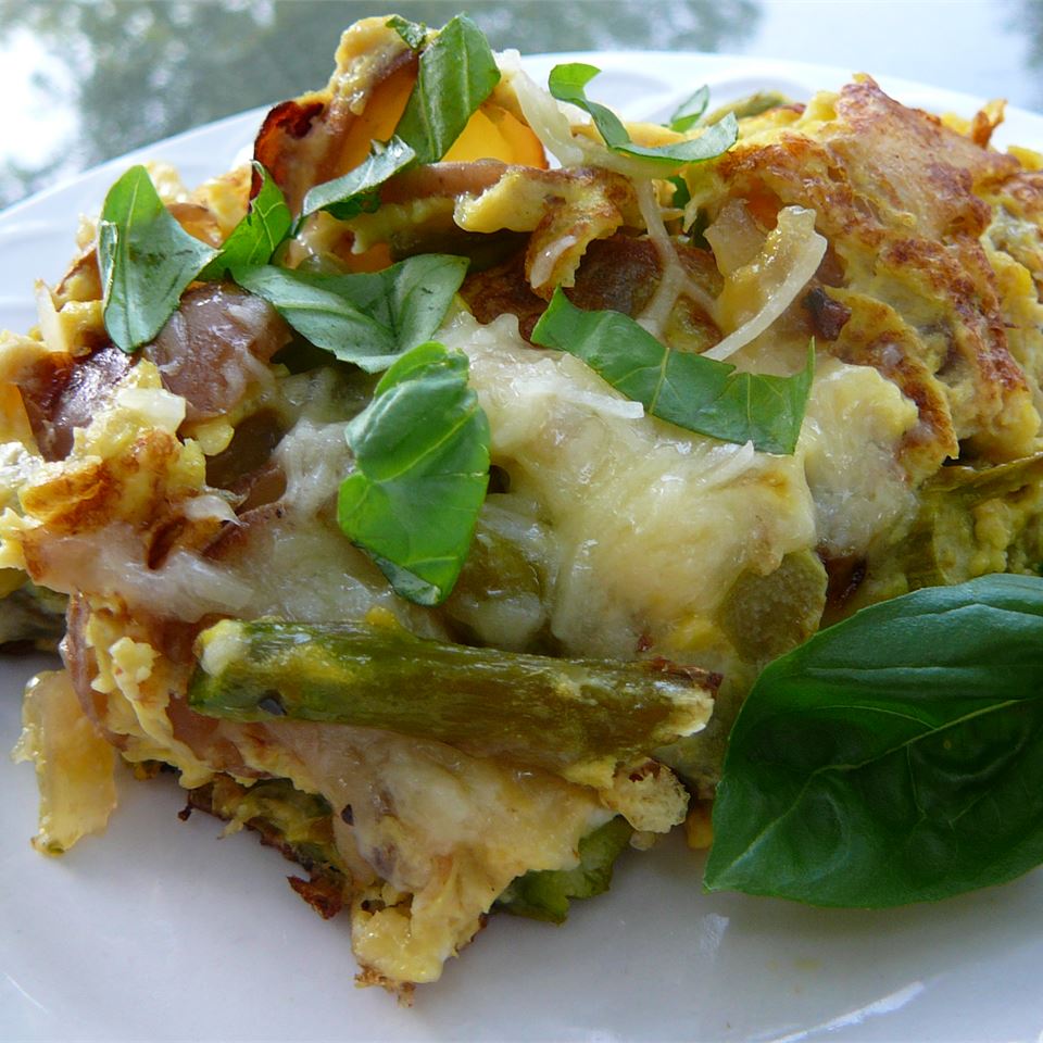 Asparagus, Potato, and Onion Frittata_image