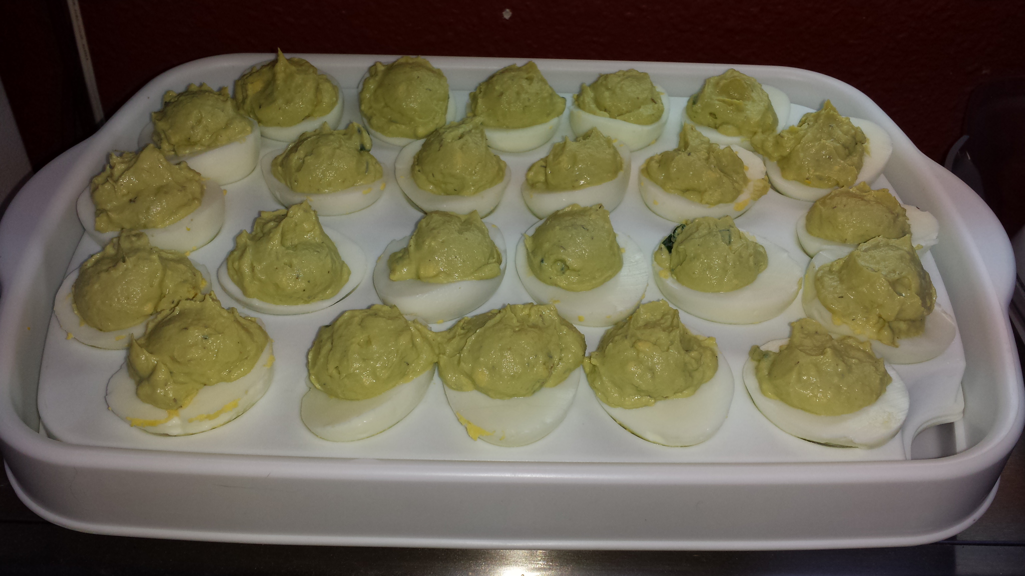 No Mayo Deviled Eggs image