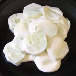 Creamed Cucumber Slices_image