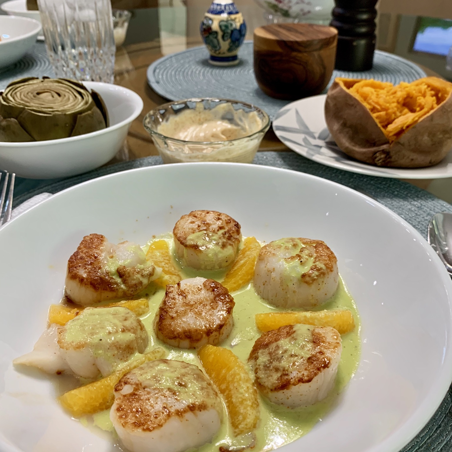 Seared Scallops with Jalapeno Vinaigrette Allrecipes