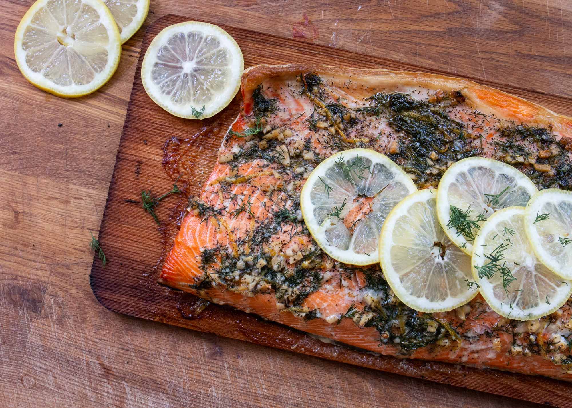 Cedar Plank Grilled Salmon With Garlic Lemon And Dill Recipe Allrecipes,When Do Puppies Eyes Open Up