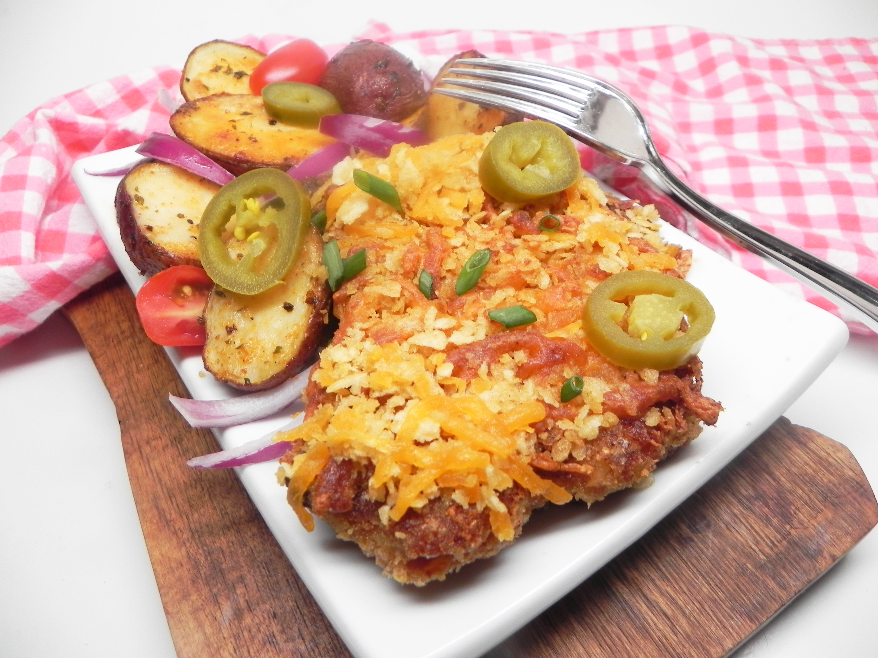 Jalapeno-Cheddar Pork Chops image