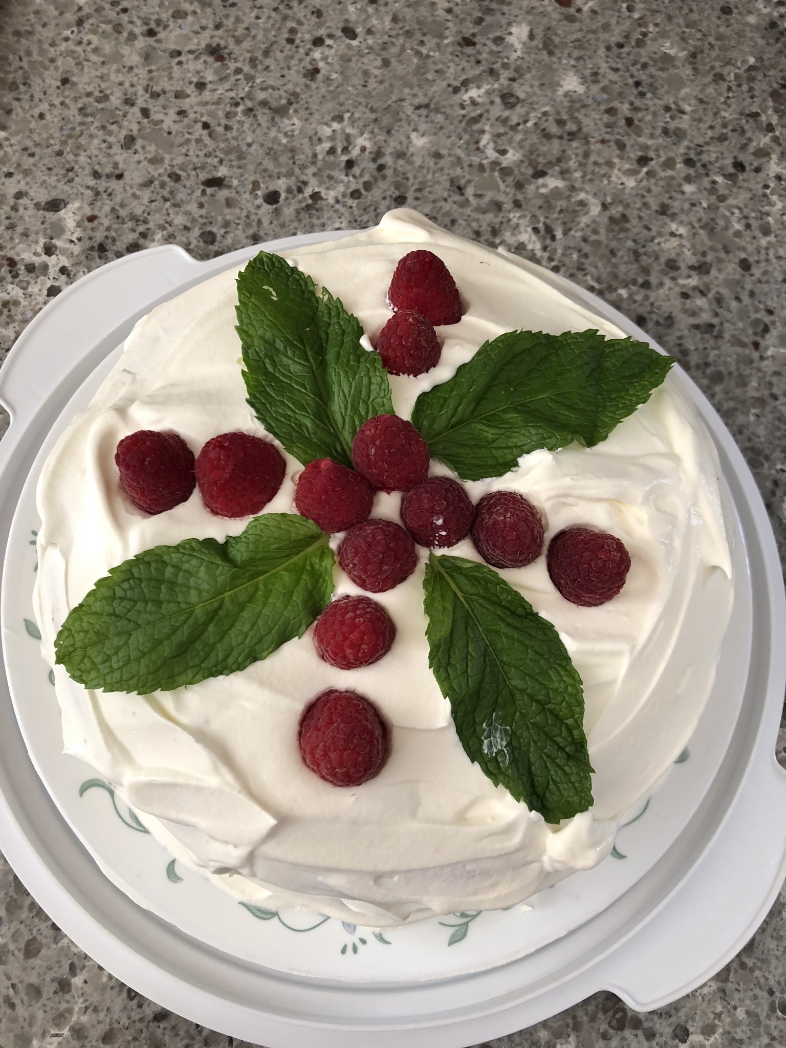 Low-Fat Lemon Raspberry Cake image