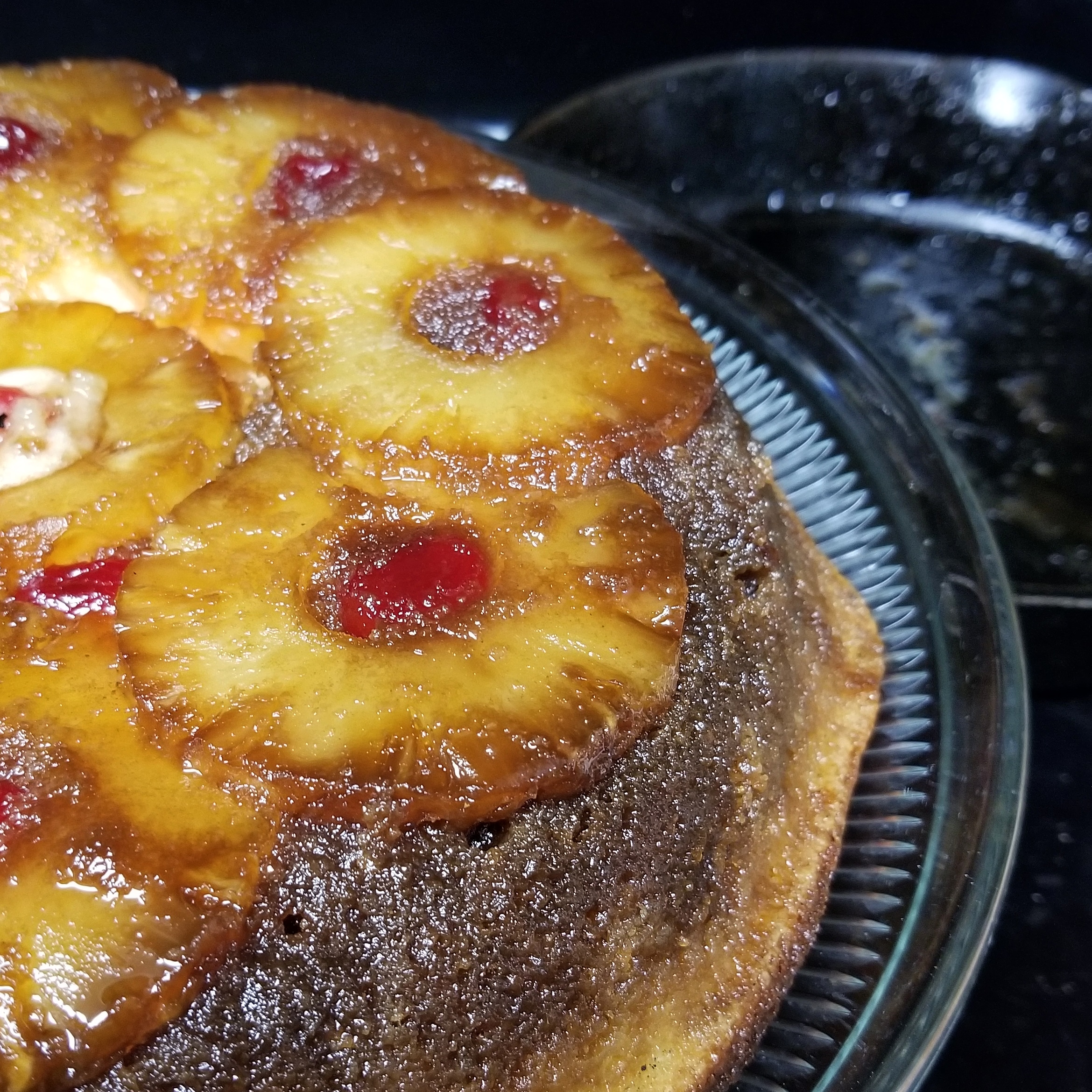 Pineapple Upside Down Cake In Skillet
