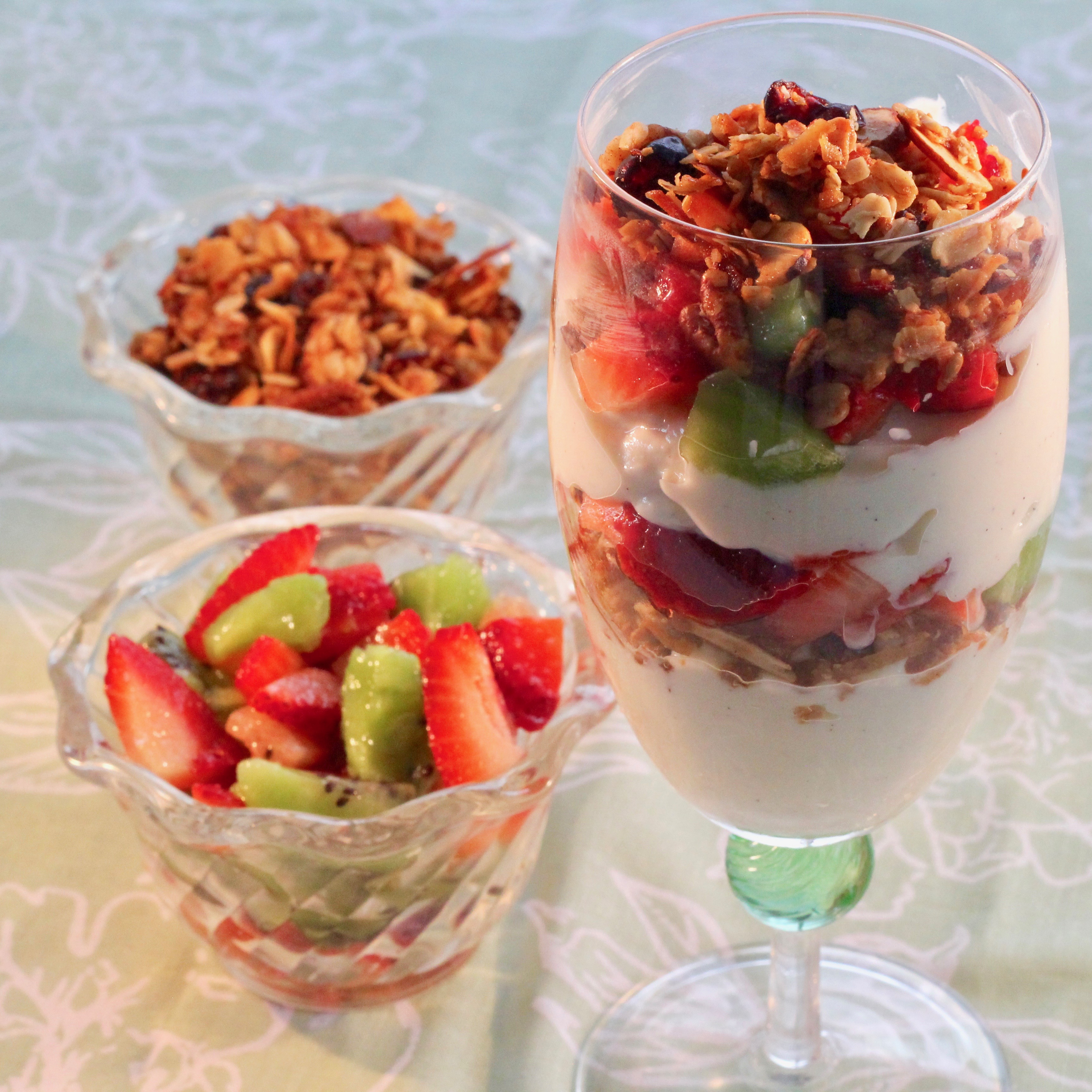Breakfast Parfait with Granola, Yogurt, and Fruit image