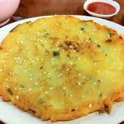 Buffalo Wing Potato Pancakes image