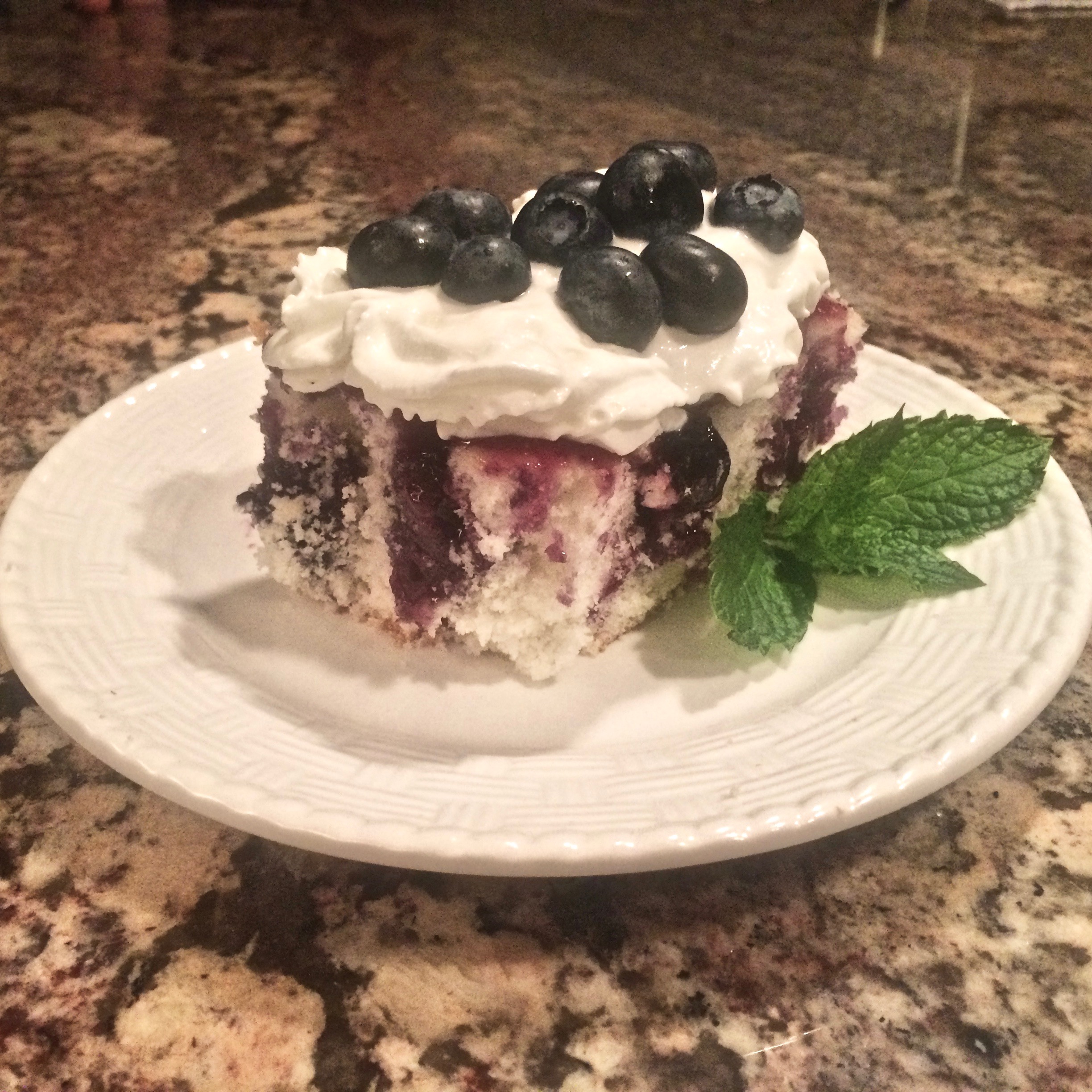 Blueberry Poke Cake image