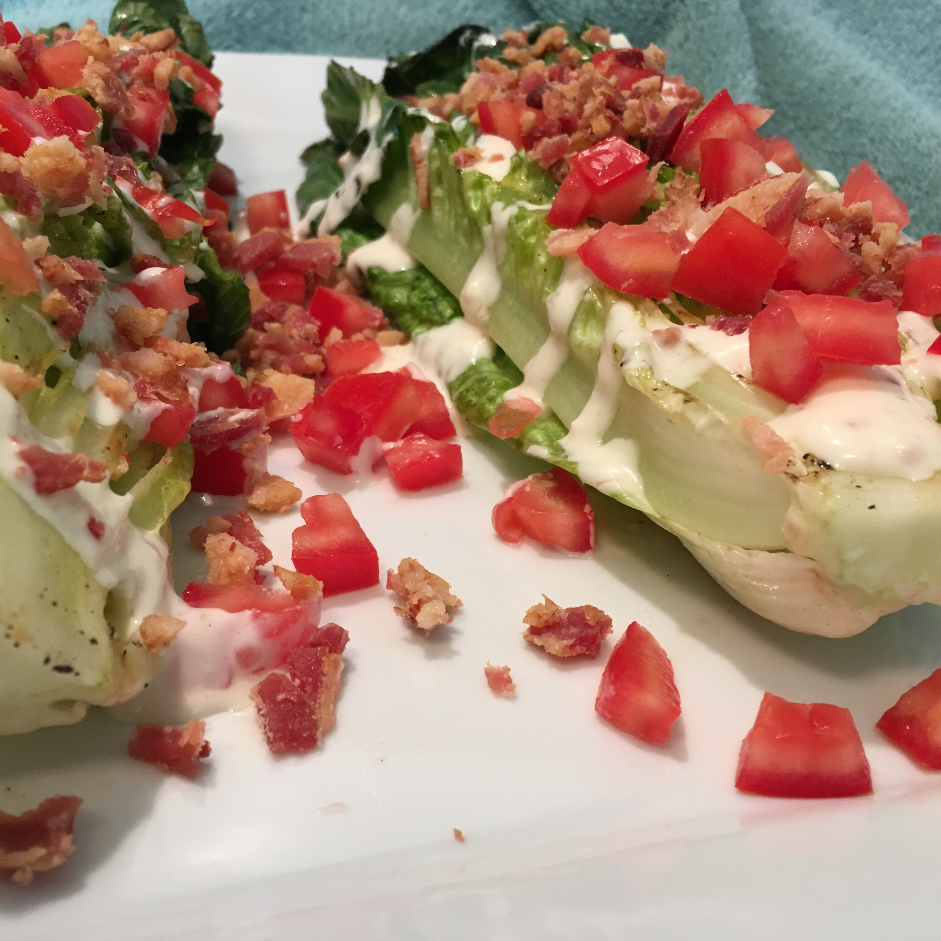 Grilled Romaine with Blue Cheese image