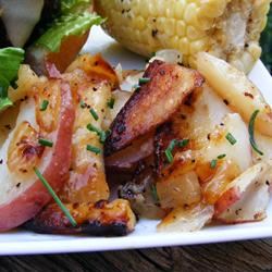 Grilled Potatoes and Onion image