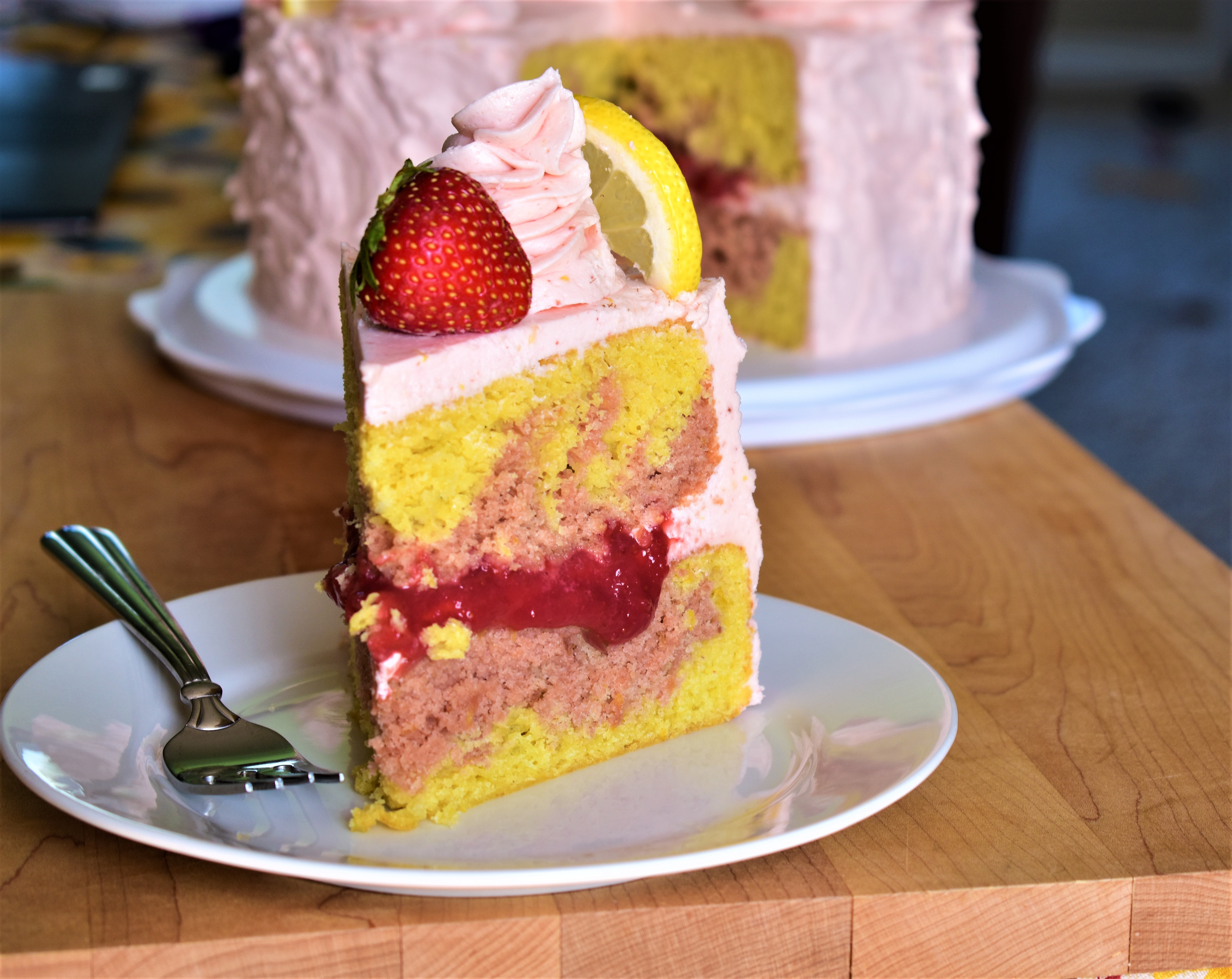 Strawberry Lemonade Cake_image