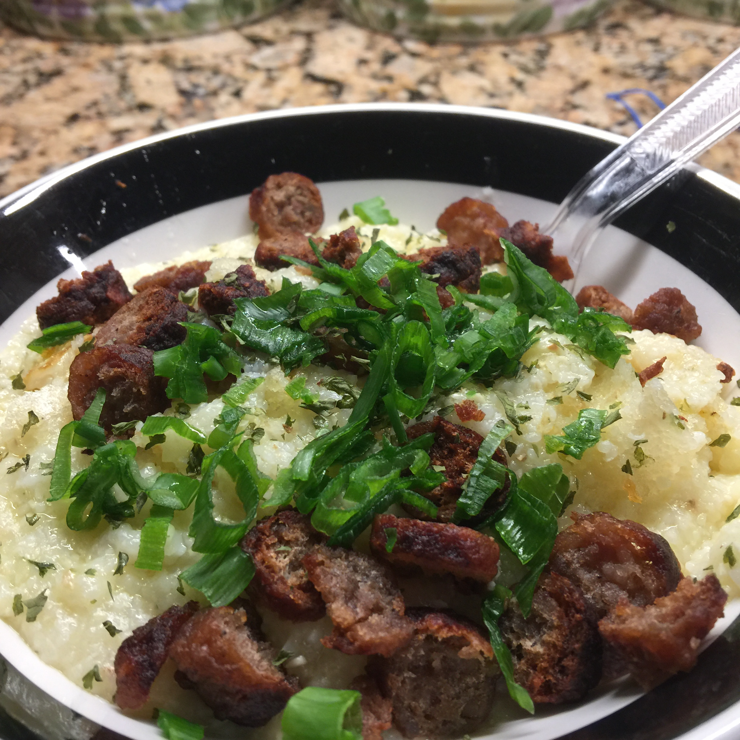 Smoky Sausage Scramble And Grits Recipe Allrecipes