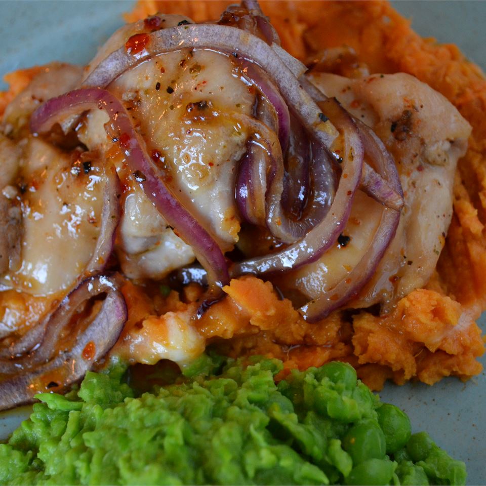 Maple Glazed Chicken with Sweet Potatoes image