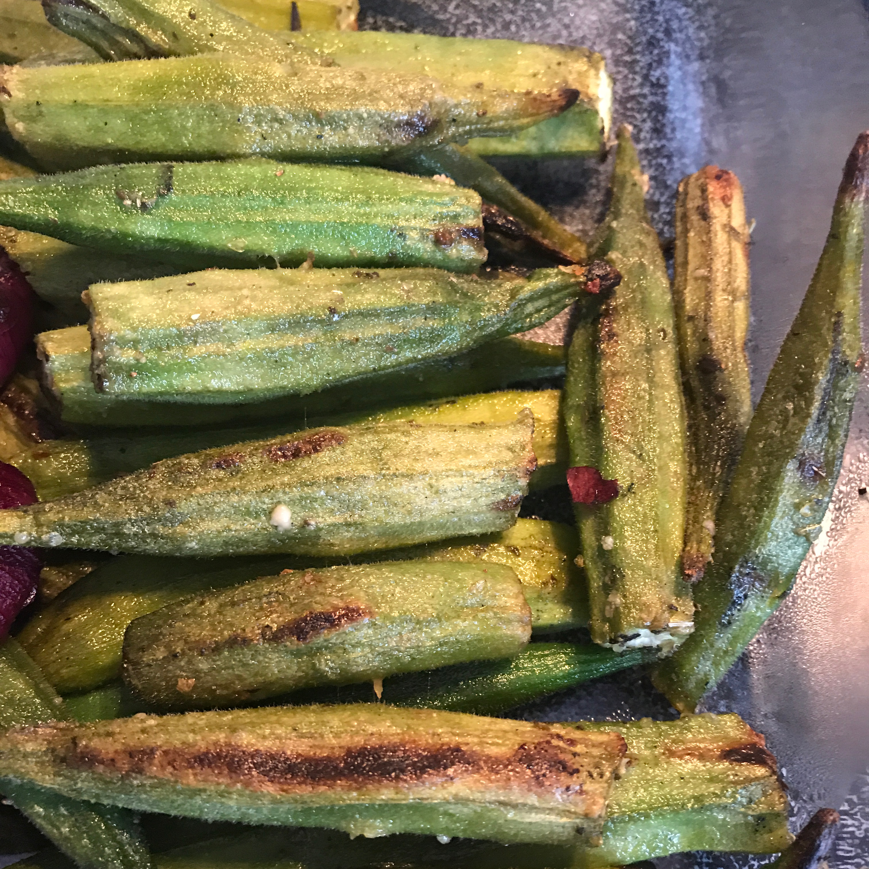 Grilled Okra image