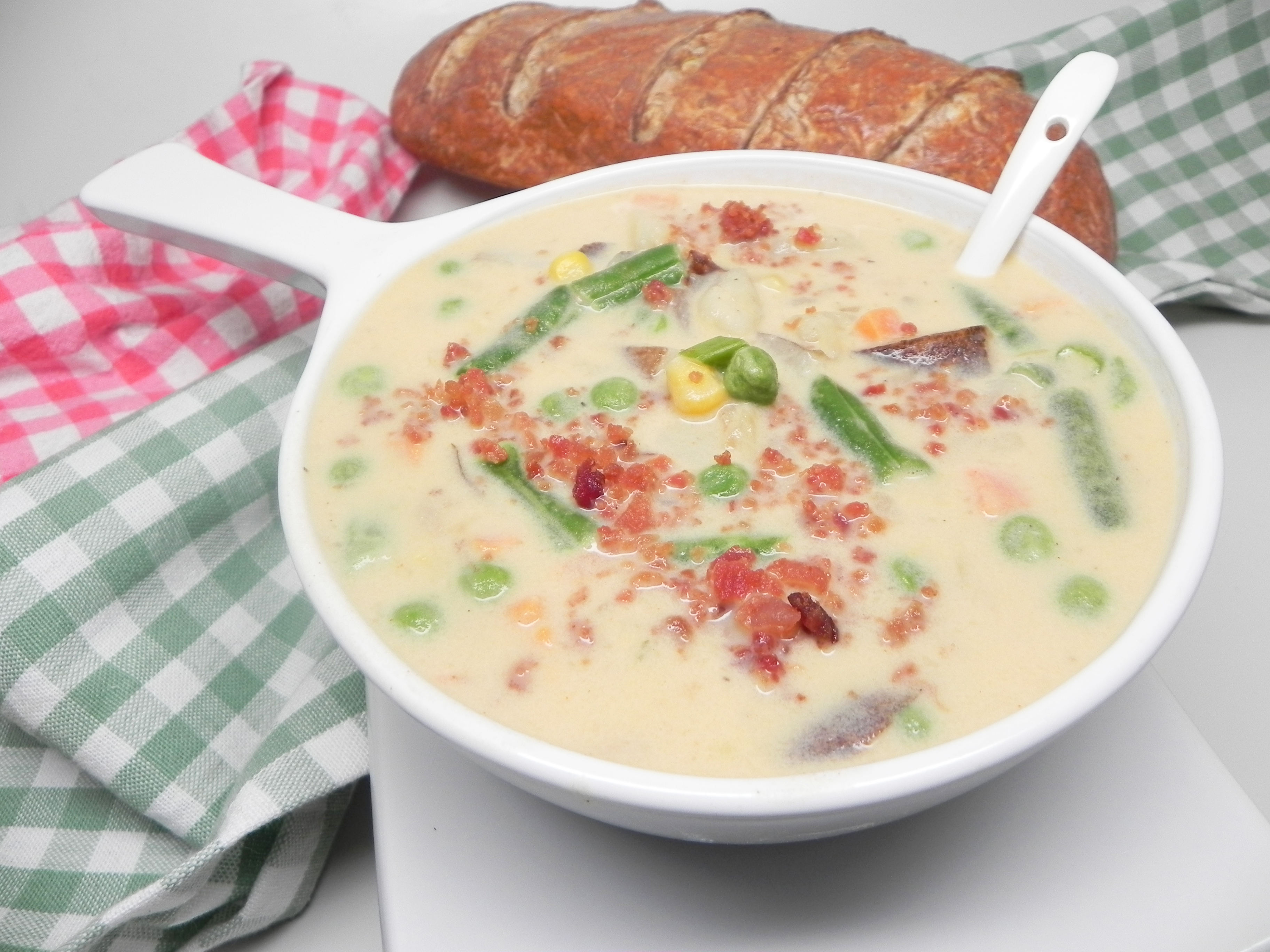 Cheesy Slow Cooker Potato Soup image