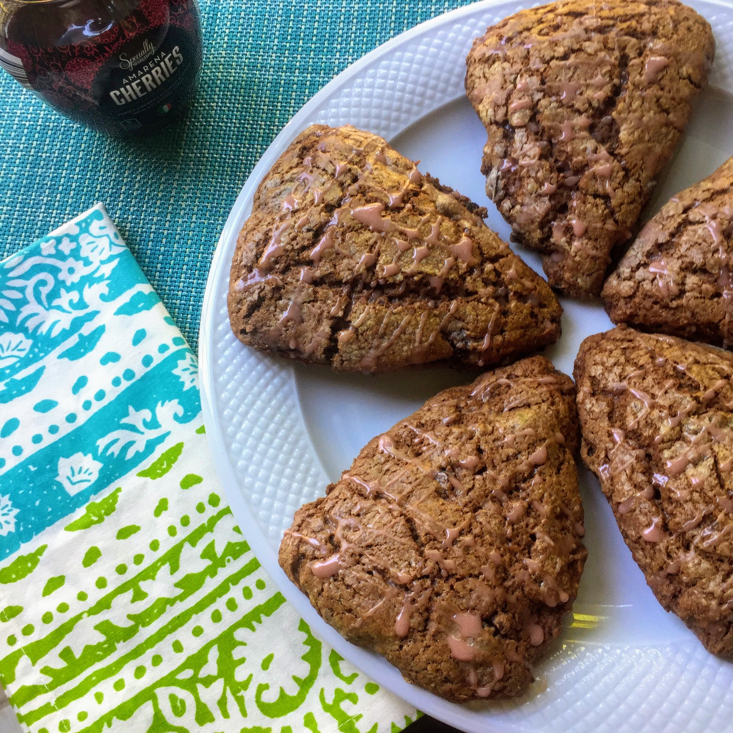 Chocolate-Cherry Scones image