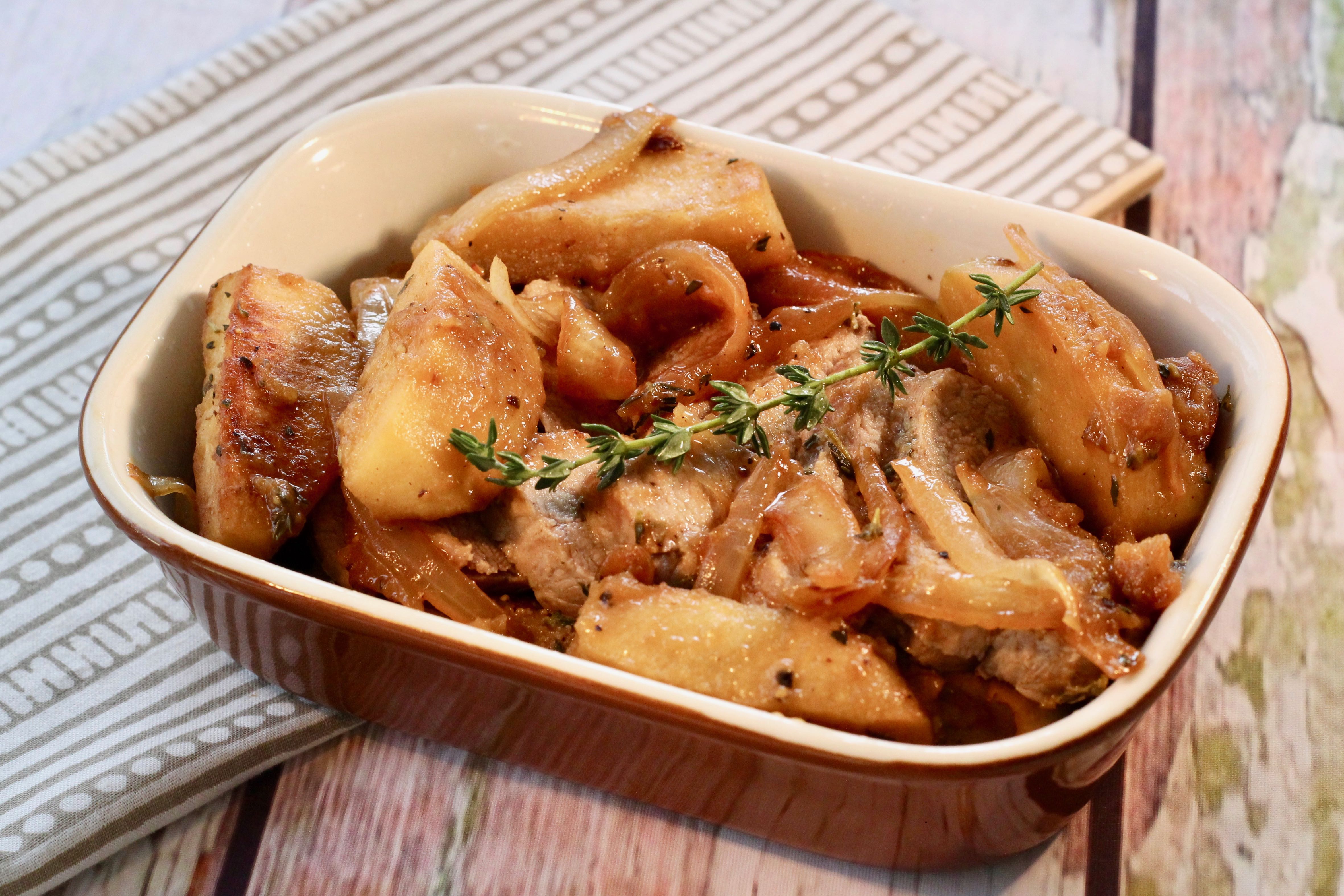 Pork Tenderloin with Apples and Onions image