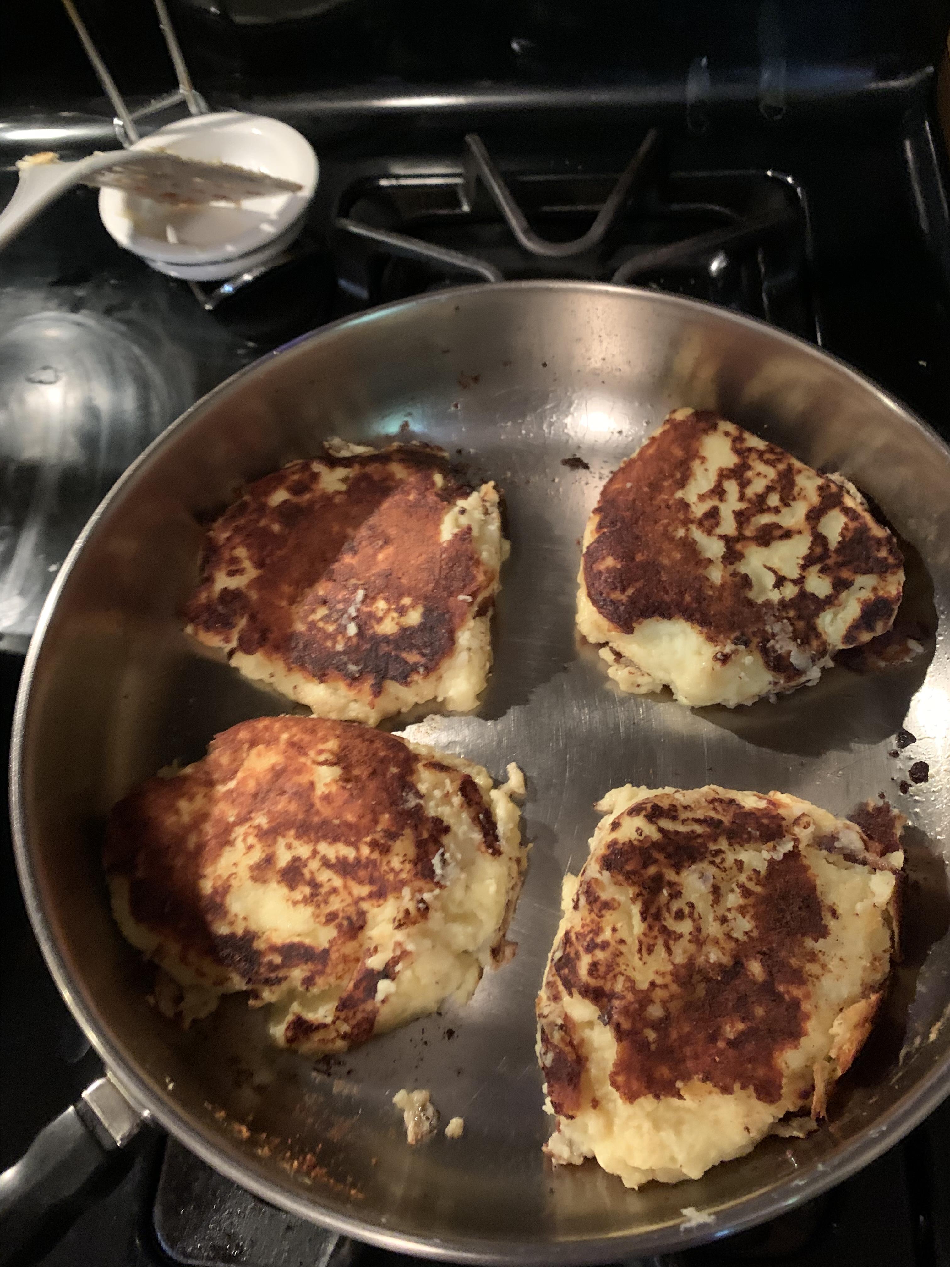 My Crispy Mashed Potato Pancake Recipe Allrecipes,Lemon Butter Caper Sauce