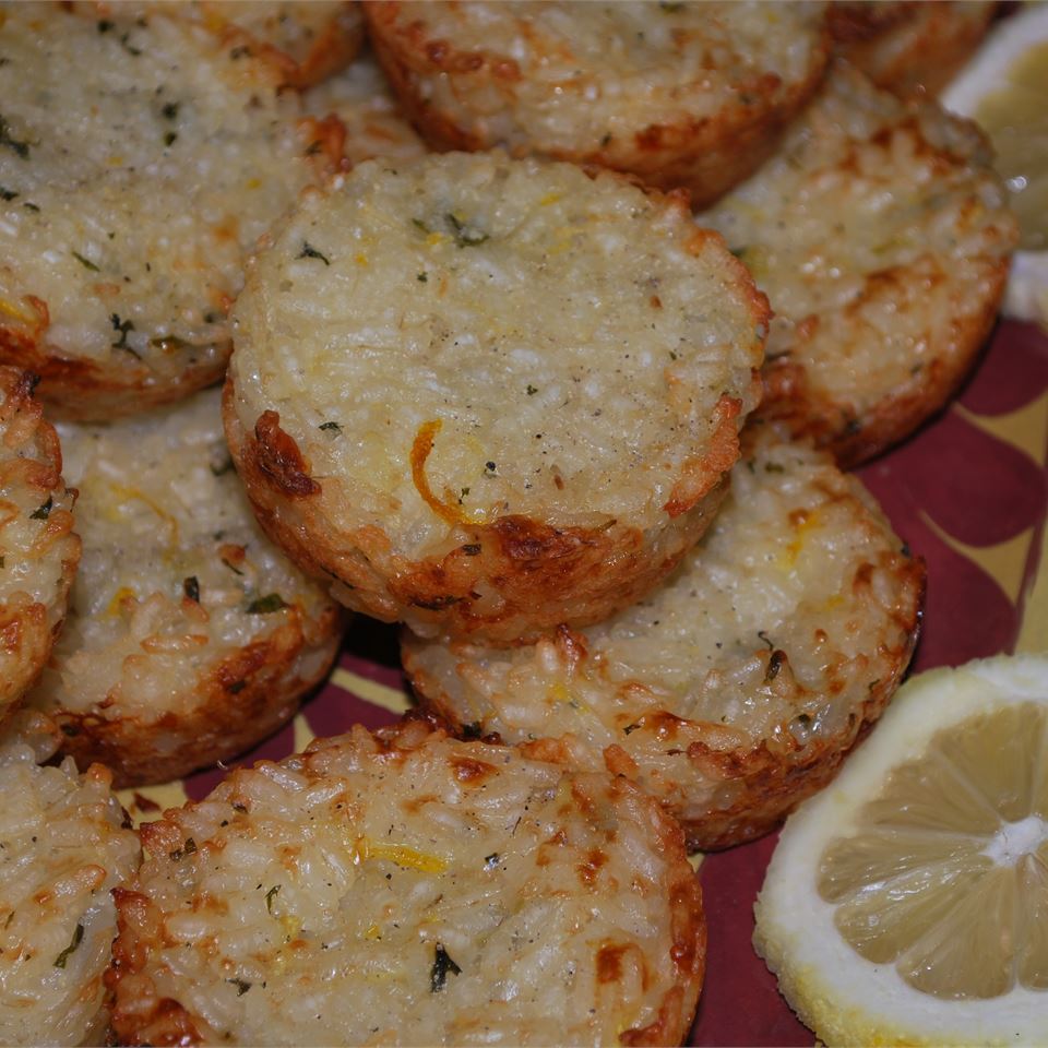 Lemon and Herb Risotto Cake image