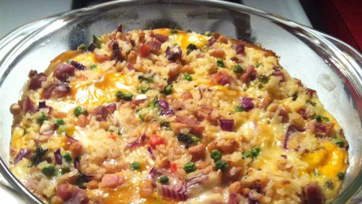 Cheesy Turkey Rice Casserole