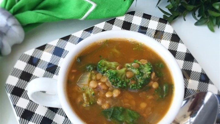 Easy Spinach Lentil Soup