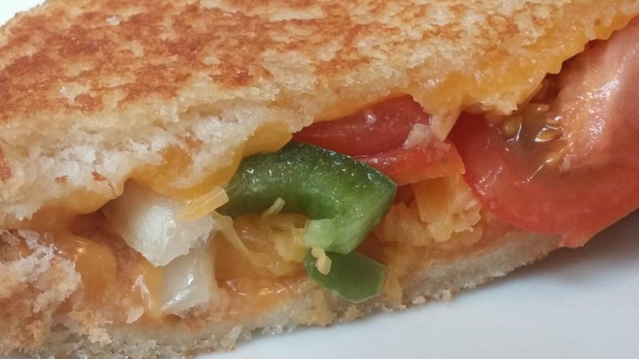 Healthy Spicy Grilled Cheese Sandwich