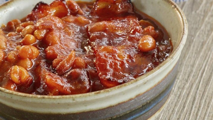 Bourbon and DP Baked Beans