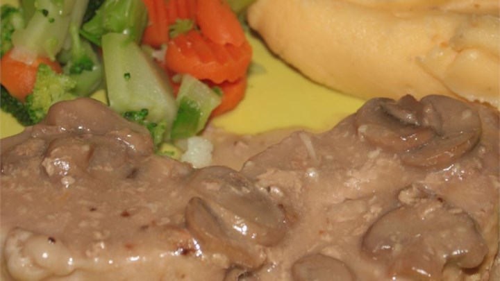 Creamy Drunken Mushroom Pork Chops