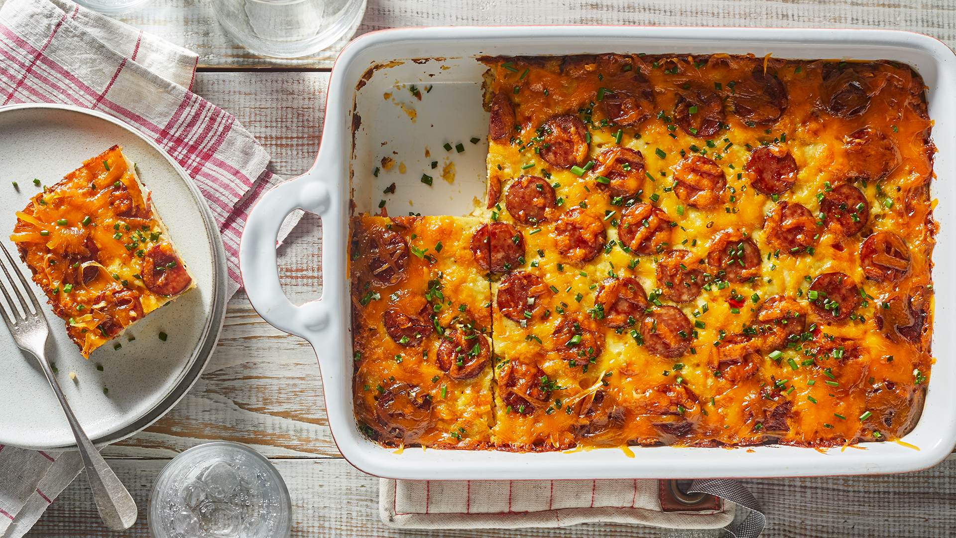 Hash Brown Casserole with Hillshire Farm® Smoked Sausage image