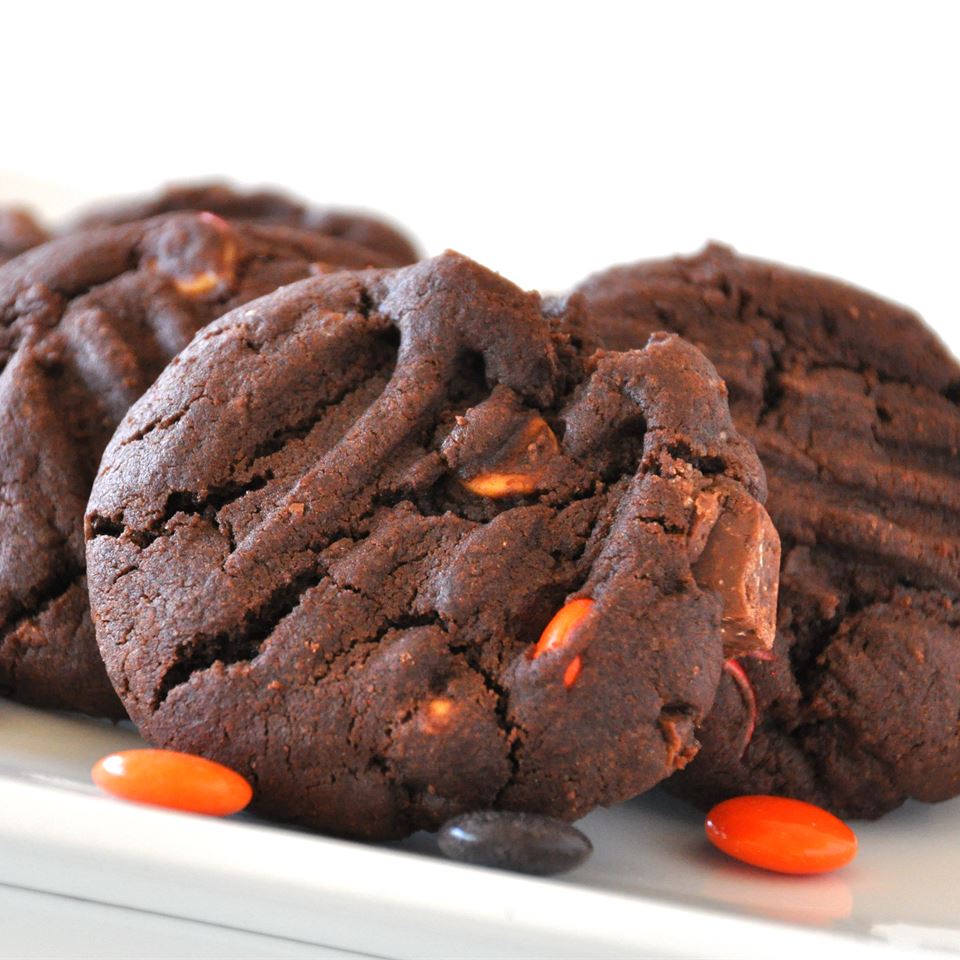 Perfect Double Chocolate Peanut Candy Cookies image