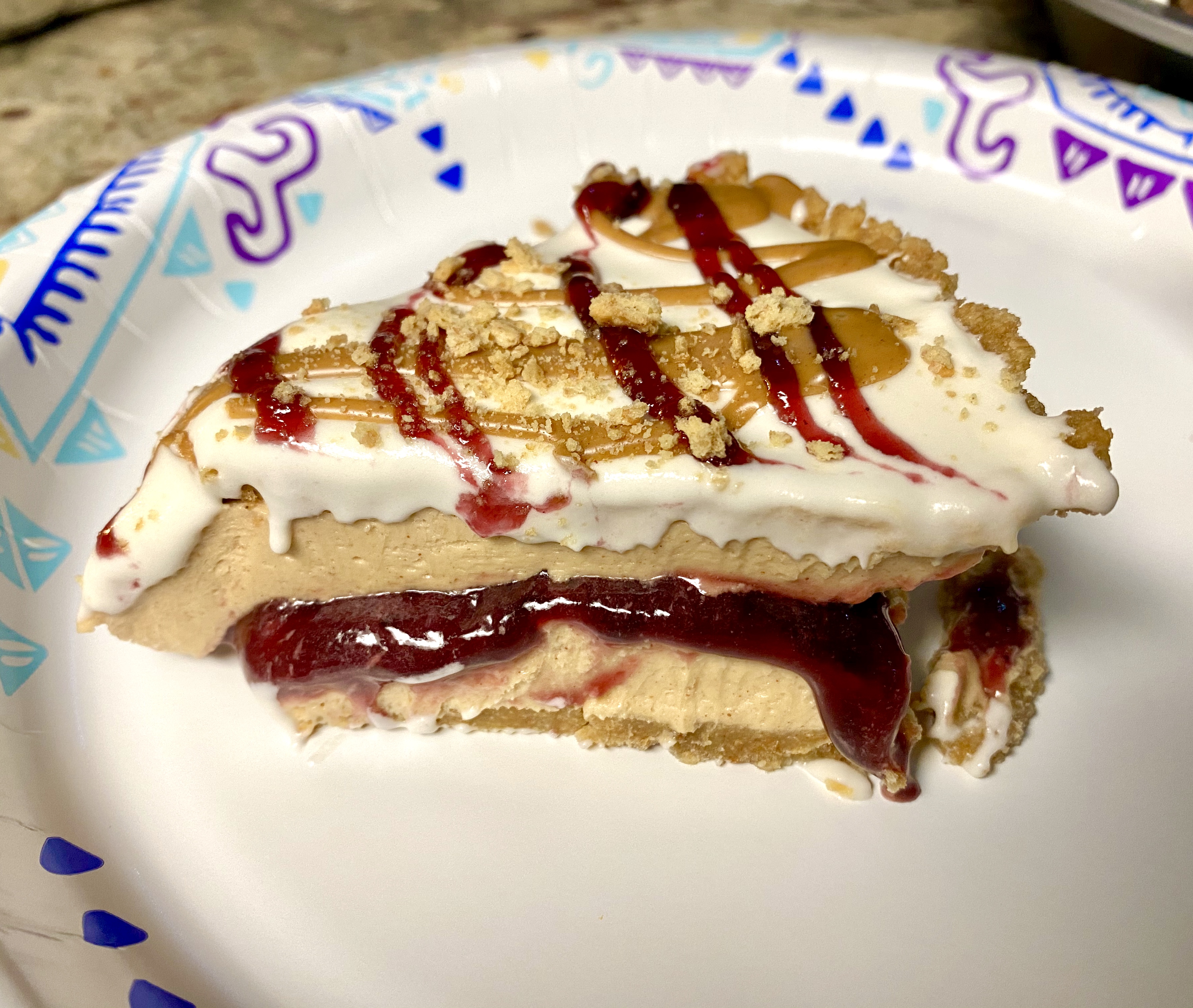 No-Bake Peanut Butter and Jelly Pie image