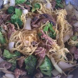 Spaghetti Squash with Italian Sausage, Broccoli, and Sage_image