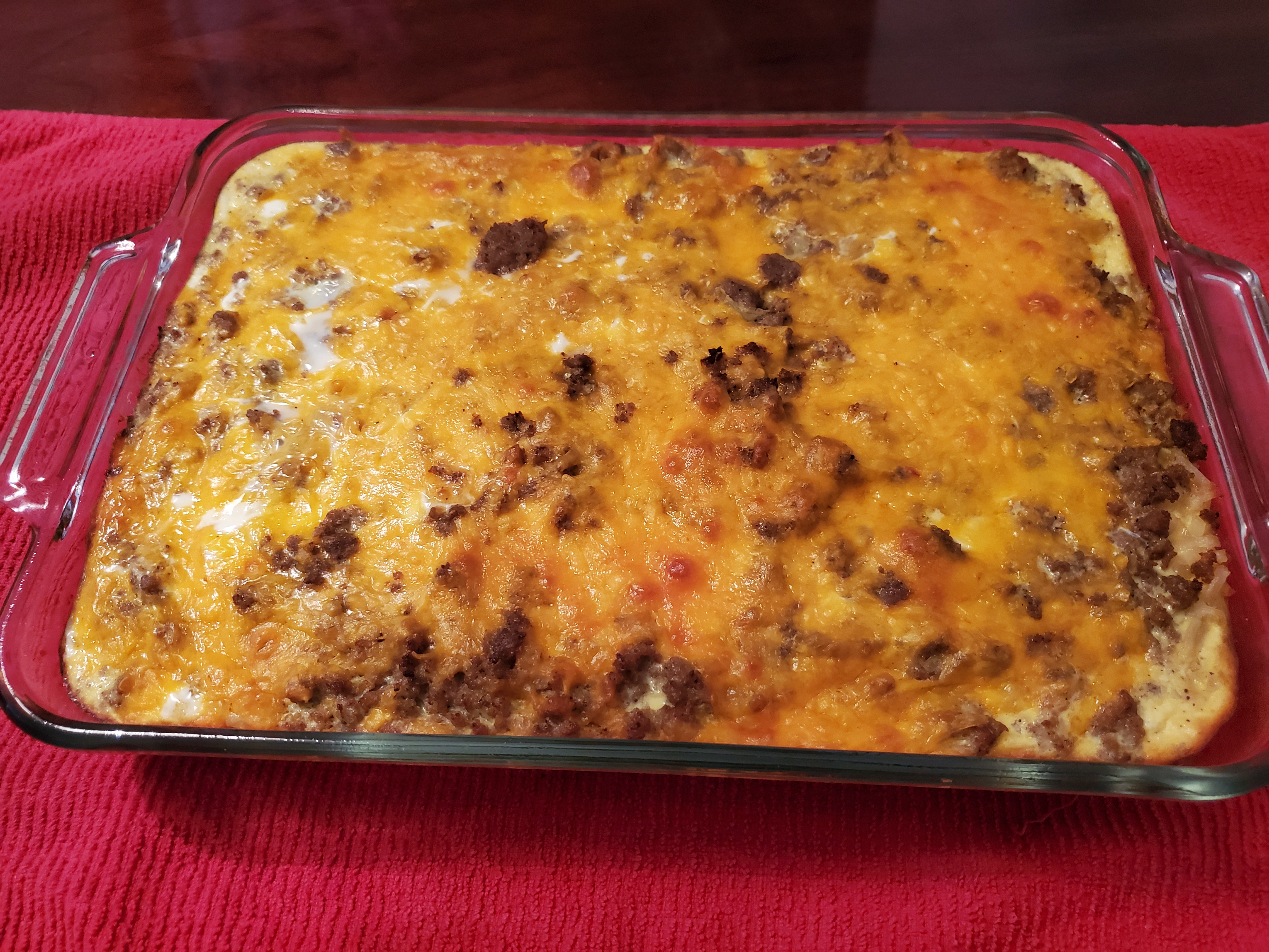 Sausage Hashbrown Breakfast Casserole image