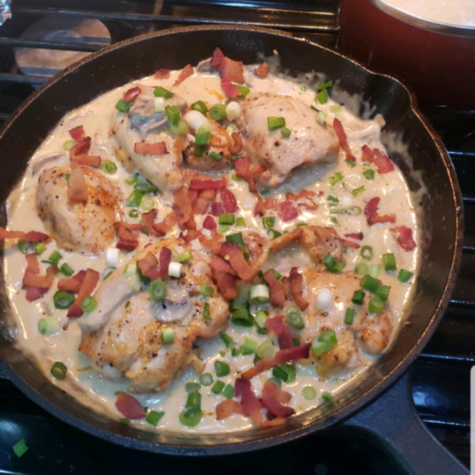 Keto Smothered Chicken Thighs Recipe | Allrecipes