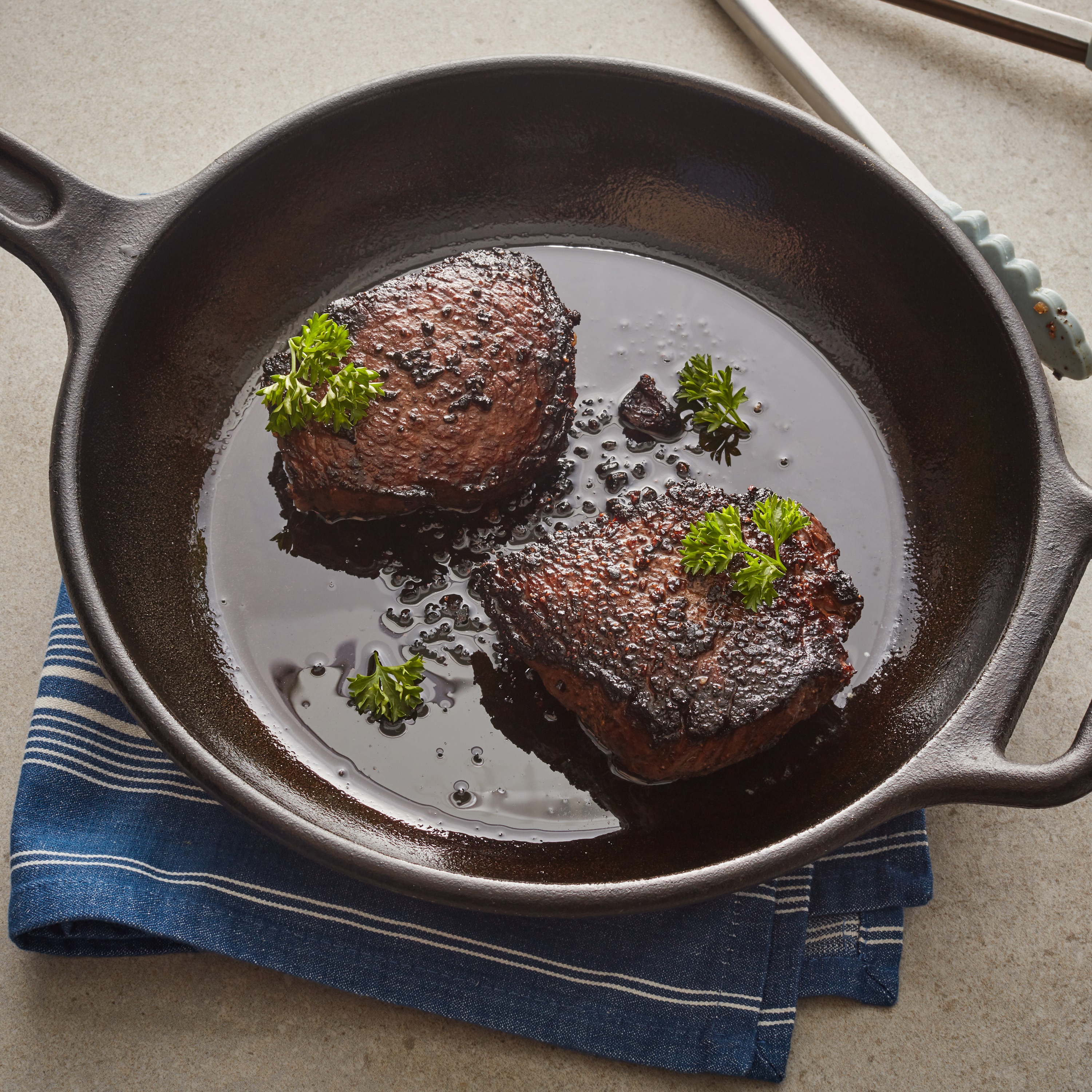 Cast Iron Pan Seared Steak Oven Finished Recipe Allrecipes