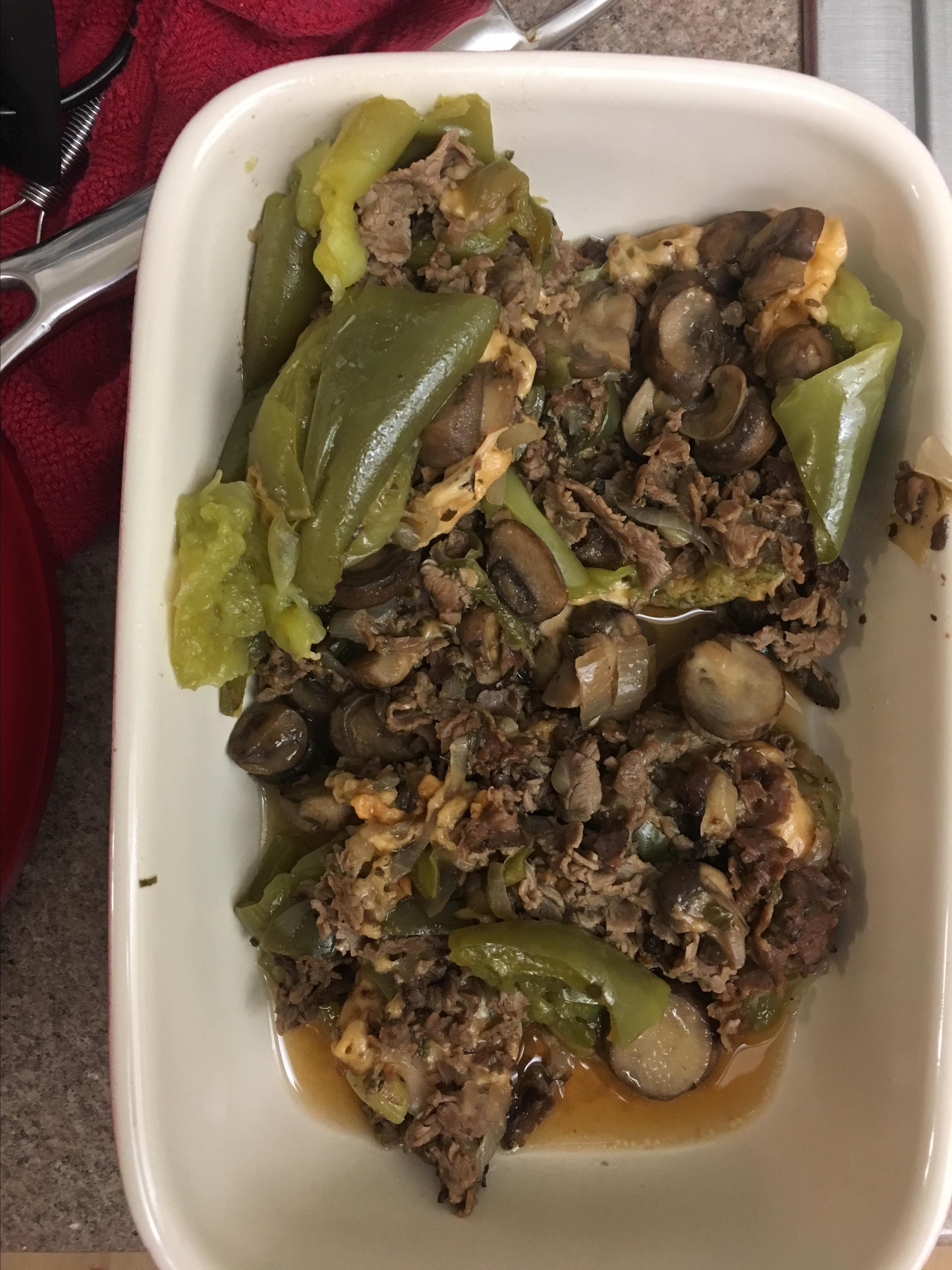 Instant Pot® Philly Cheesesteak Stuffed Peppers image