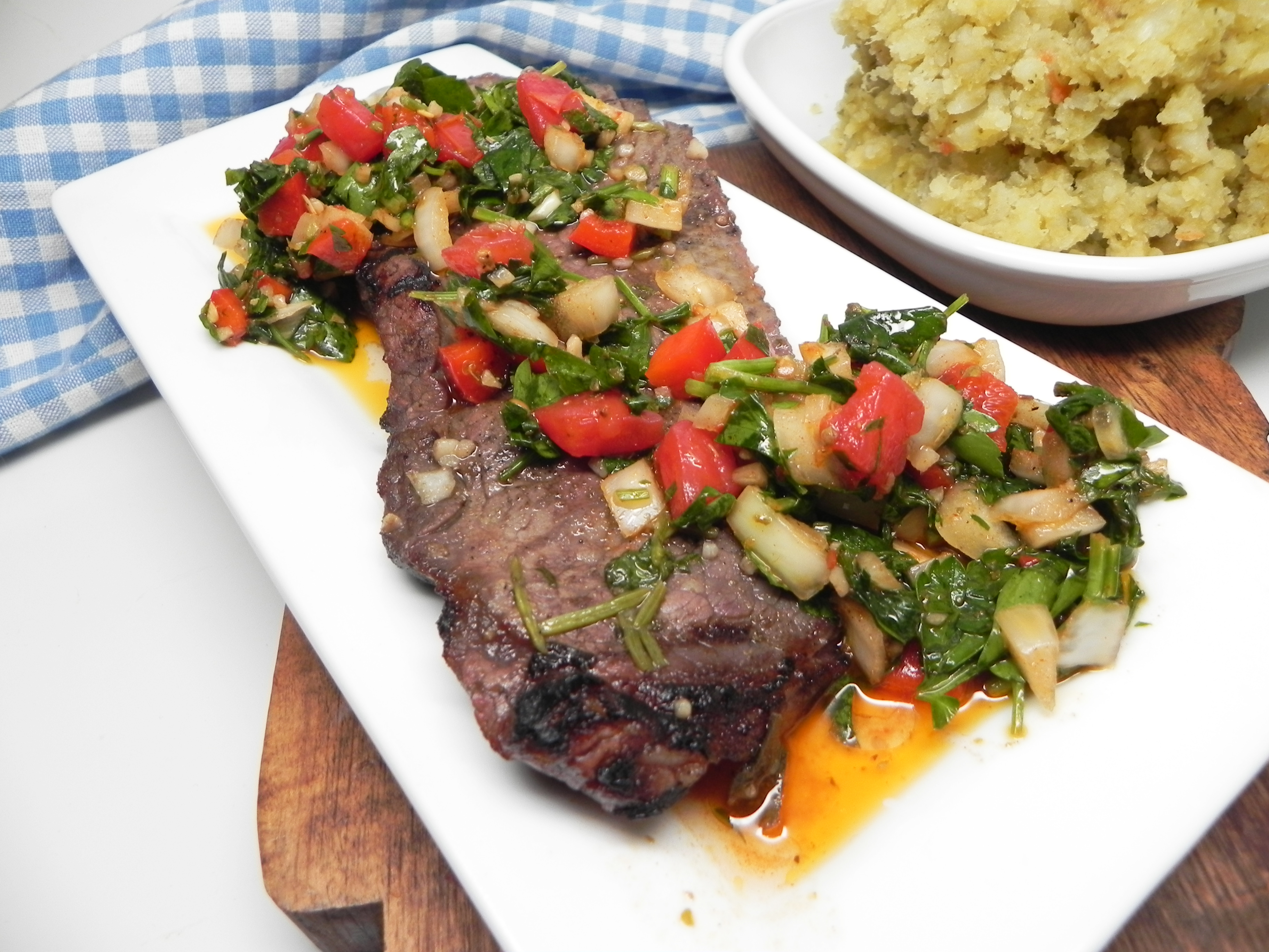 Argentinian Steak with Red Chimichurri_image