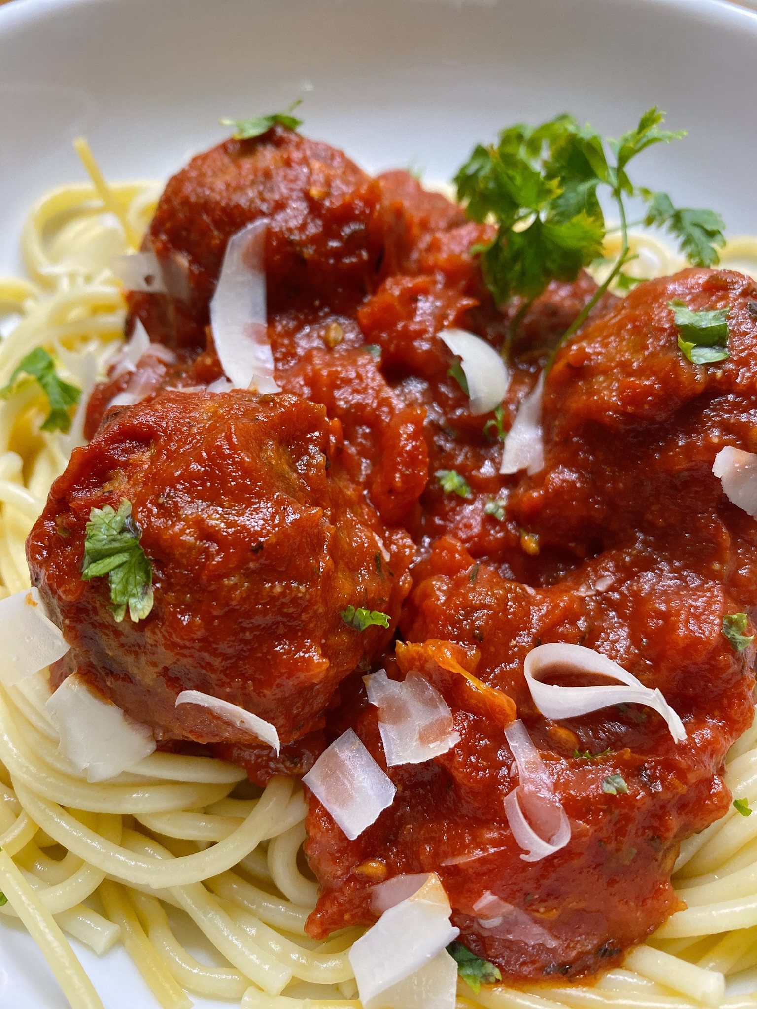 Spaghetti and Meatless Meatballs_image