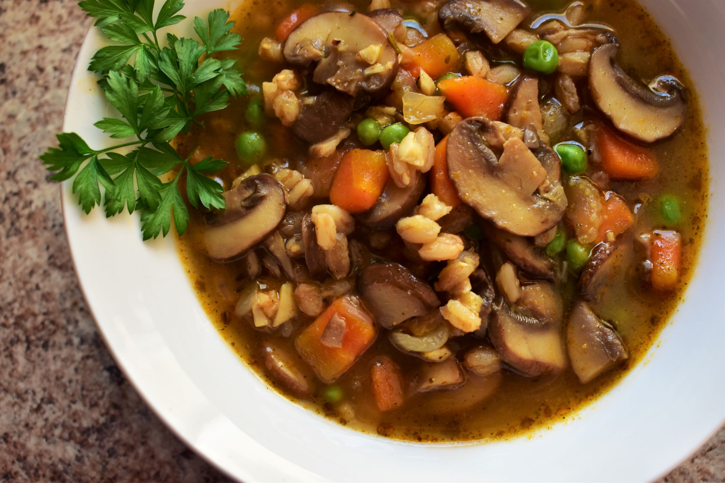 Mushroom and Farro Soup_image