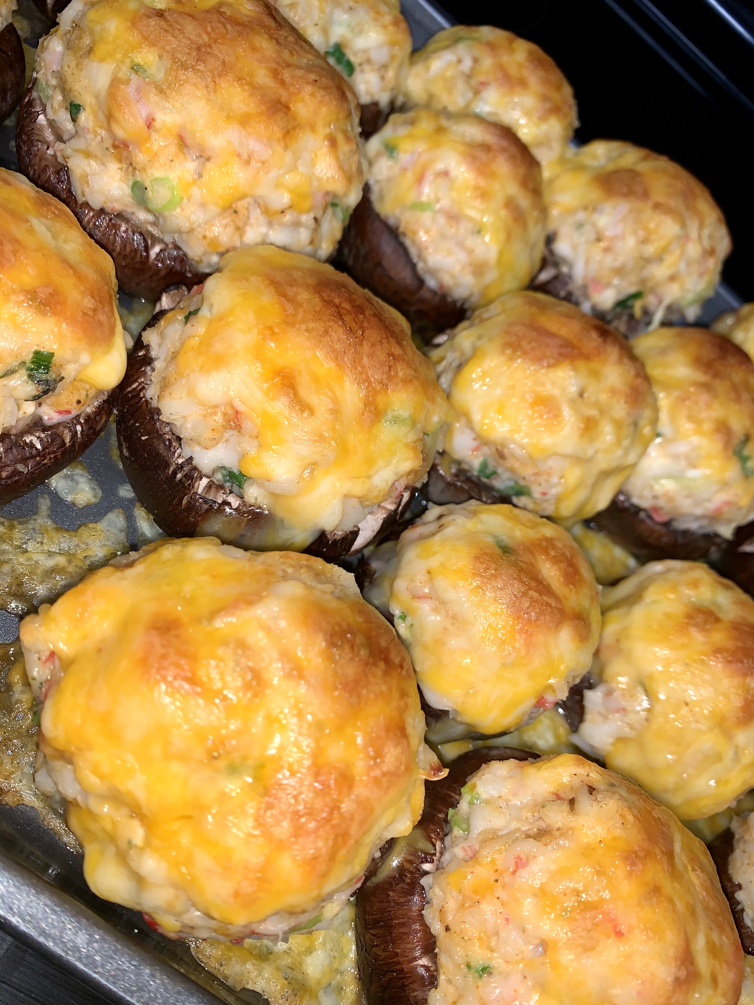 Creole Crab-Stuffed Mushrooms image