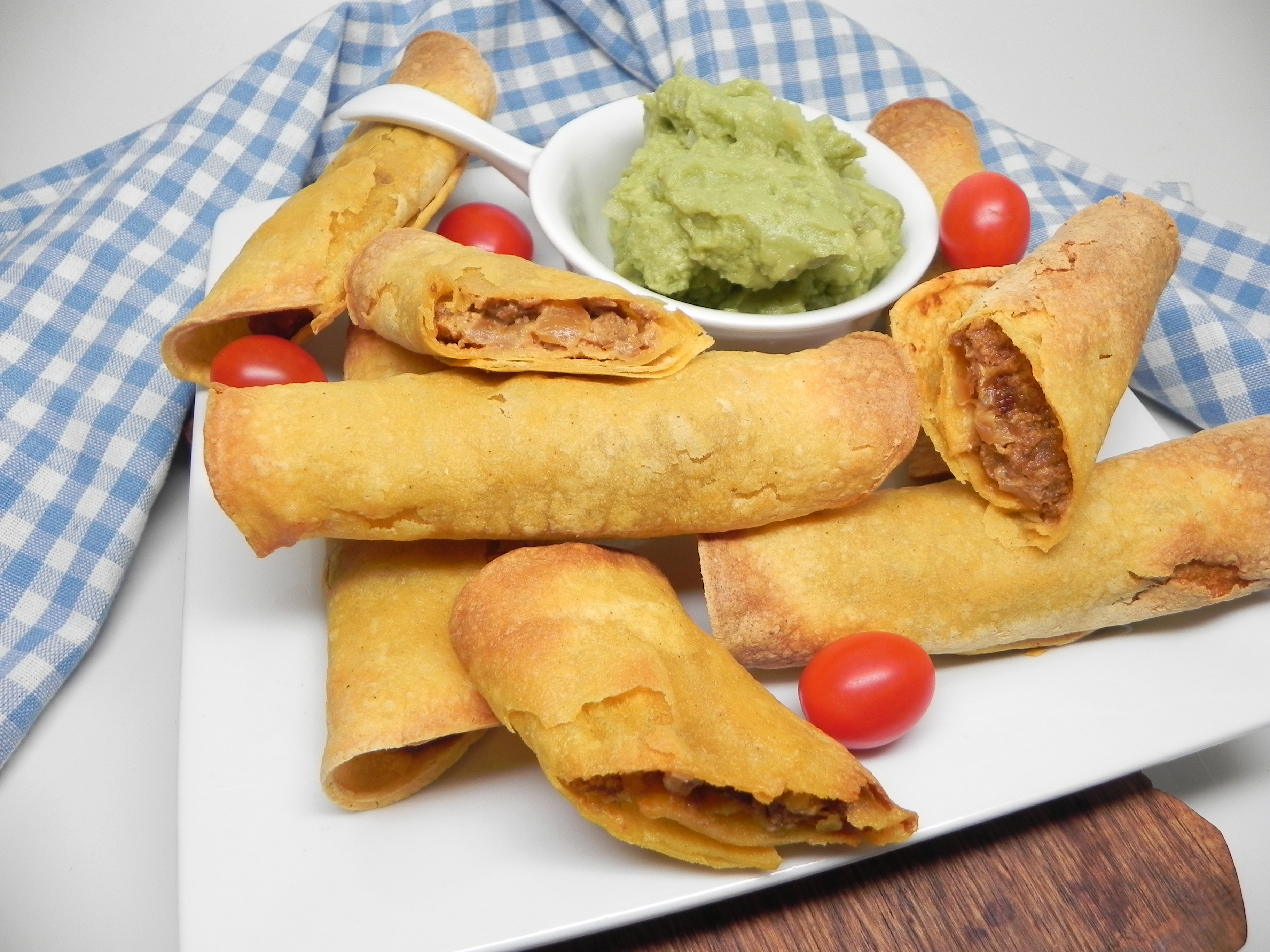 Air Fryer Beefy Vegan Taquitos image